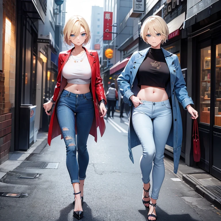  Masterpiece, Ultra extremely detailed, Insanely Definition - quality, 8k, (vibrant colors,vibrant theme), (intricate), full body , NSFW

1girl, full body, short curly blonde hair, muscular, very large, very defined body, big breasts, small waist, big ass, Streetwear, cargo pants, necklace, taiwan, street, night, depth of field, light eyes, big beautiful eyes, extremely detailed eyes,

