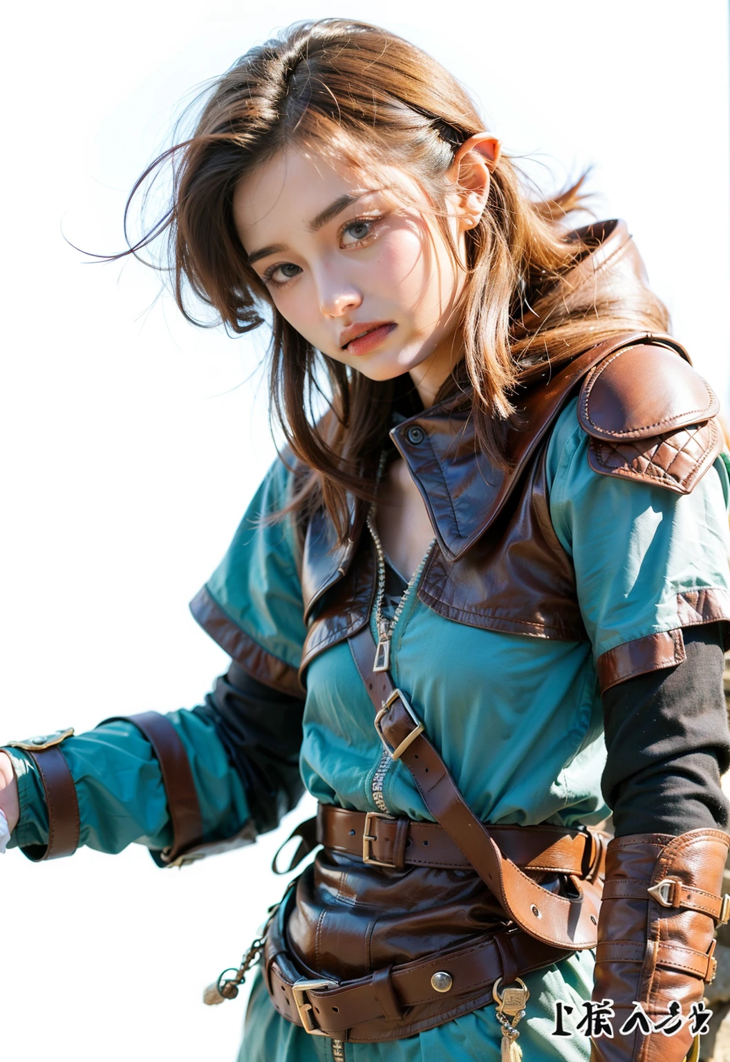 Textured hair,The background is Hyrule continent,Delicate facial features