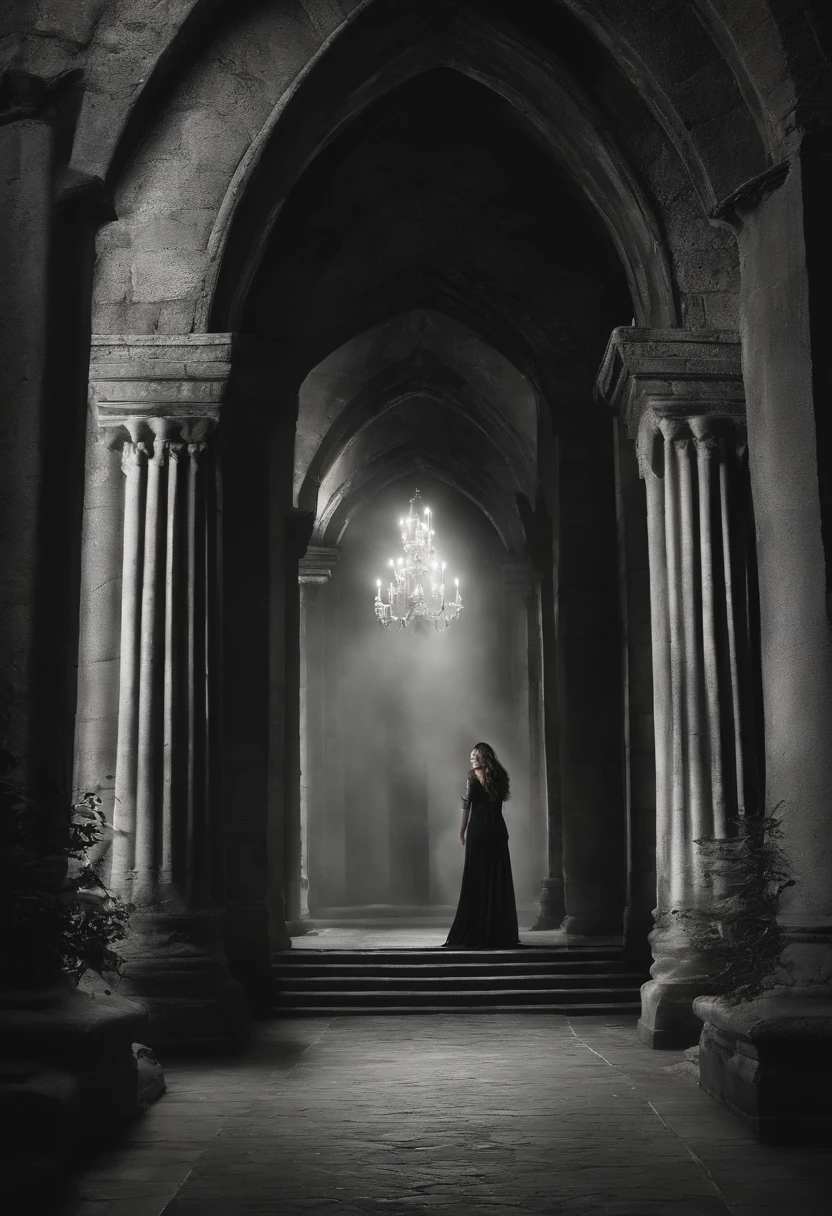 Envision a captivating woman, both beautiful and possessed by an evil power, residing in a foreboding castle. Her face, meticulously crafted, radiates a sinister beauty that captures the essence of her malevolence. The castle, with its looming towers and shadowed corridors, becomes a fitting backdrop for her ominous presence.
In this realistic portrayal, the woman's expression blends allure with a hint of malice, revealing the depth of her wicked nature. Her features are finely detailed to convey a dark charisma, highlighting the allure of her beauty tainted by an evil force. The play of light and shadow in the castle accentuates the eerie atmosphere, creating a cinematic scene.
The evil power she possesses manifests itself, perhaps through dark energy or mystical elements, further emphasizing her ominous nature. This scene invites viewers into a world where beauty and malevolence coexist, as the woman reigns over her ominous domain within the confines of the castle—a visual narrative of dark allure and wicked power.