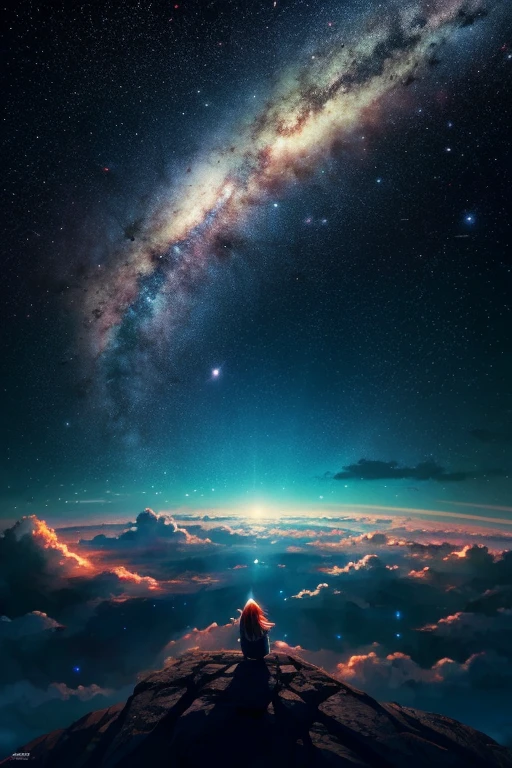 Sky and stars、Anime wallpapers with views of the space sky。by makoto shinkai, anime art wallpaper 4k, anime art wallpaper 4k, Anime art wallpaper 8k, Anime Sky, amazing wallpapers, anime wallpaper 4k, anime wallpaper 4k, anime wallpaper 4k, Anime Wallpapers, Makoto Shinkai Cyril Roland, Anime background art　suns