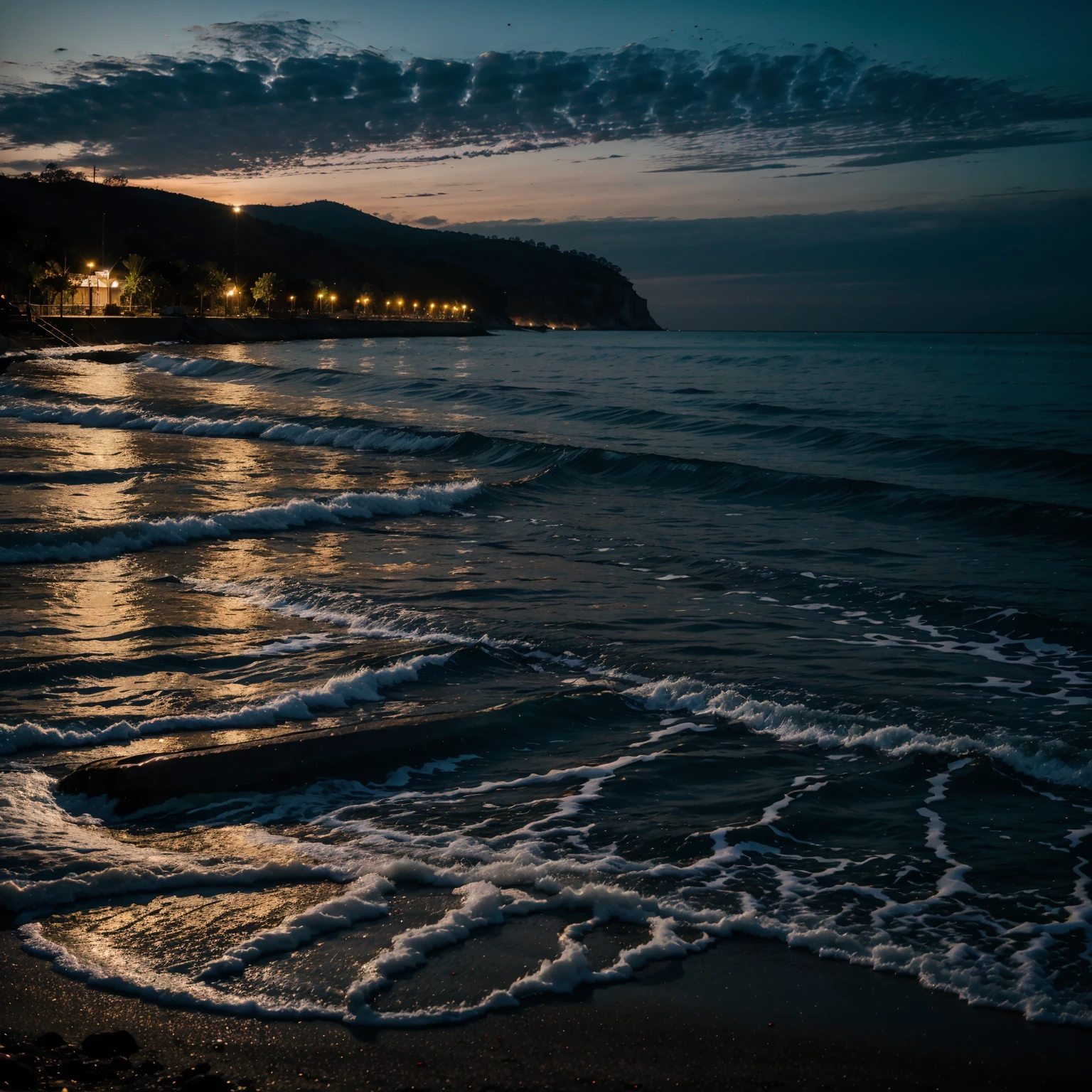 Nature, Night, Beautiful Scene, photography, holidays, nature view, sea