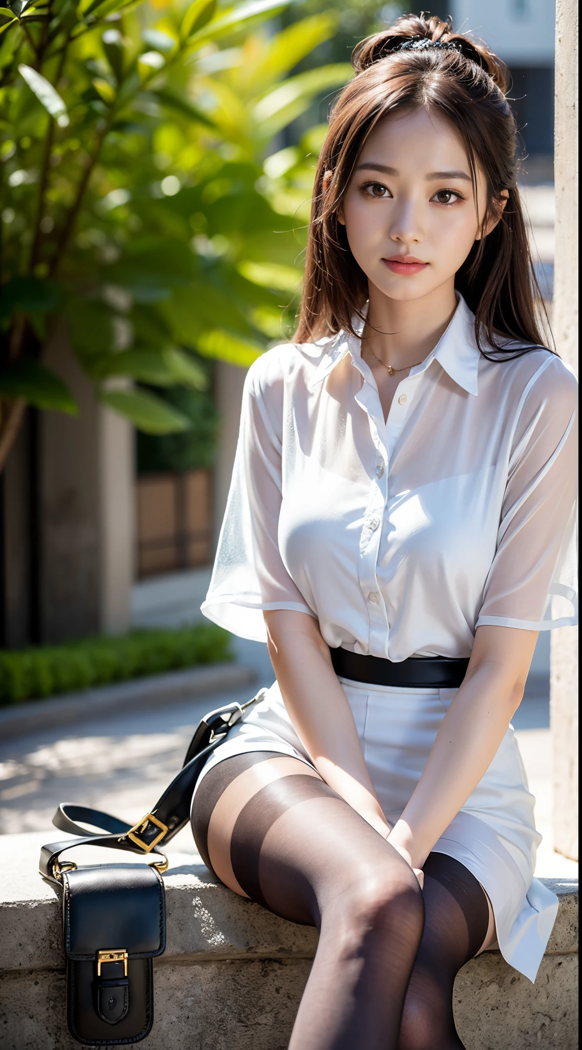 Japanese,office, Tight sleeveless shirt,Sexy expression,Sexy look,Emphasizes the chest,skirt,sadistic,Legs crossed,Sharp eyes,My perspective,lure,30th Generation,Nipples,Black Hair.Small breast size, Small eyes,Clear shirt,Leaking,Black Hairロングヘアー,Female CEO,Have a luxury bag,Buttoned shirt,Wear glasses,Arms raised to show armpits,Holding