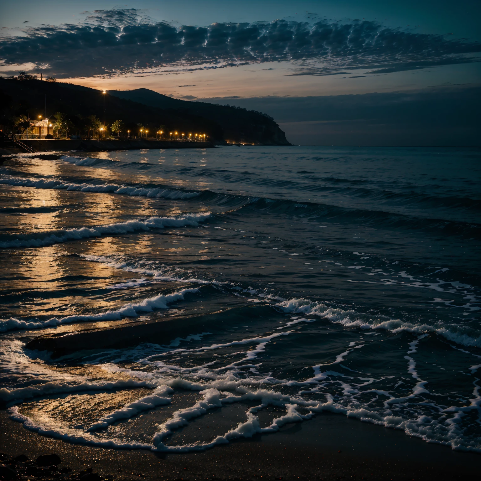 Nature, Night, Beautiful Scene, photography, holidays, nature view, sea