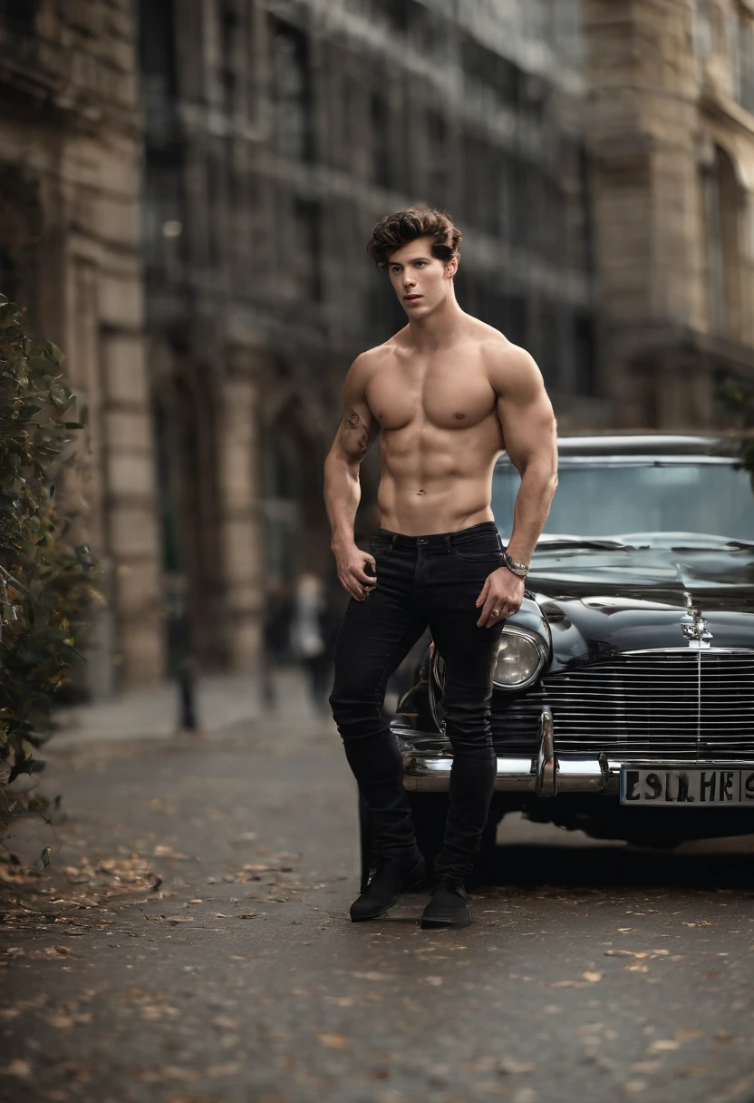 (((rock hard and erect male genitalia visible))), (((shawn mendes wearing a completely see through and transparent underwear ))), (((full body and face in frame))), (massive crotch print/bulge), lean and toned, Realistic, High resolution, High quality, smooth and refined style, 4k