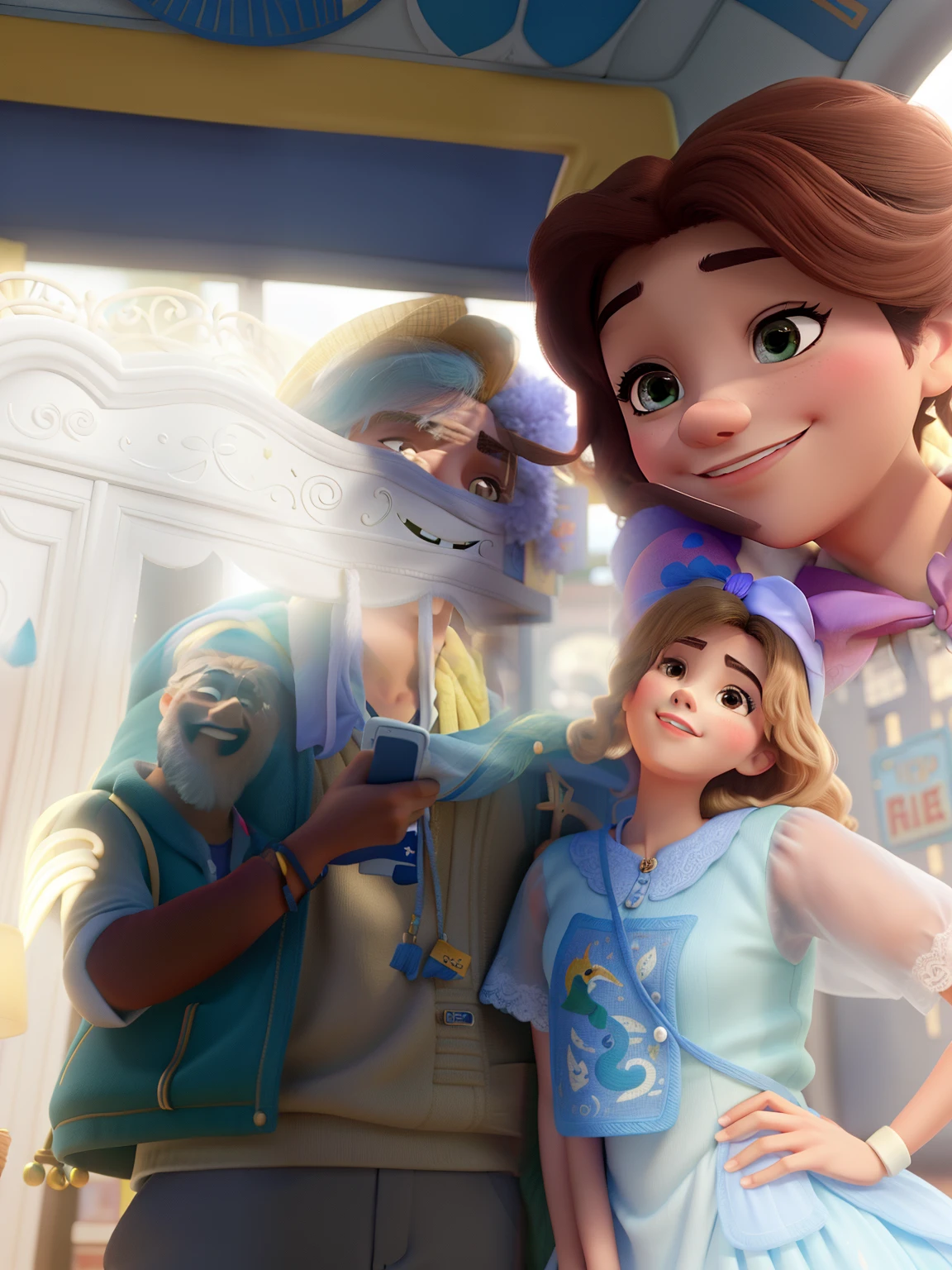 Casal feliz igual filme da Disney amor