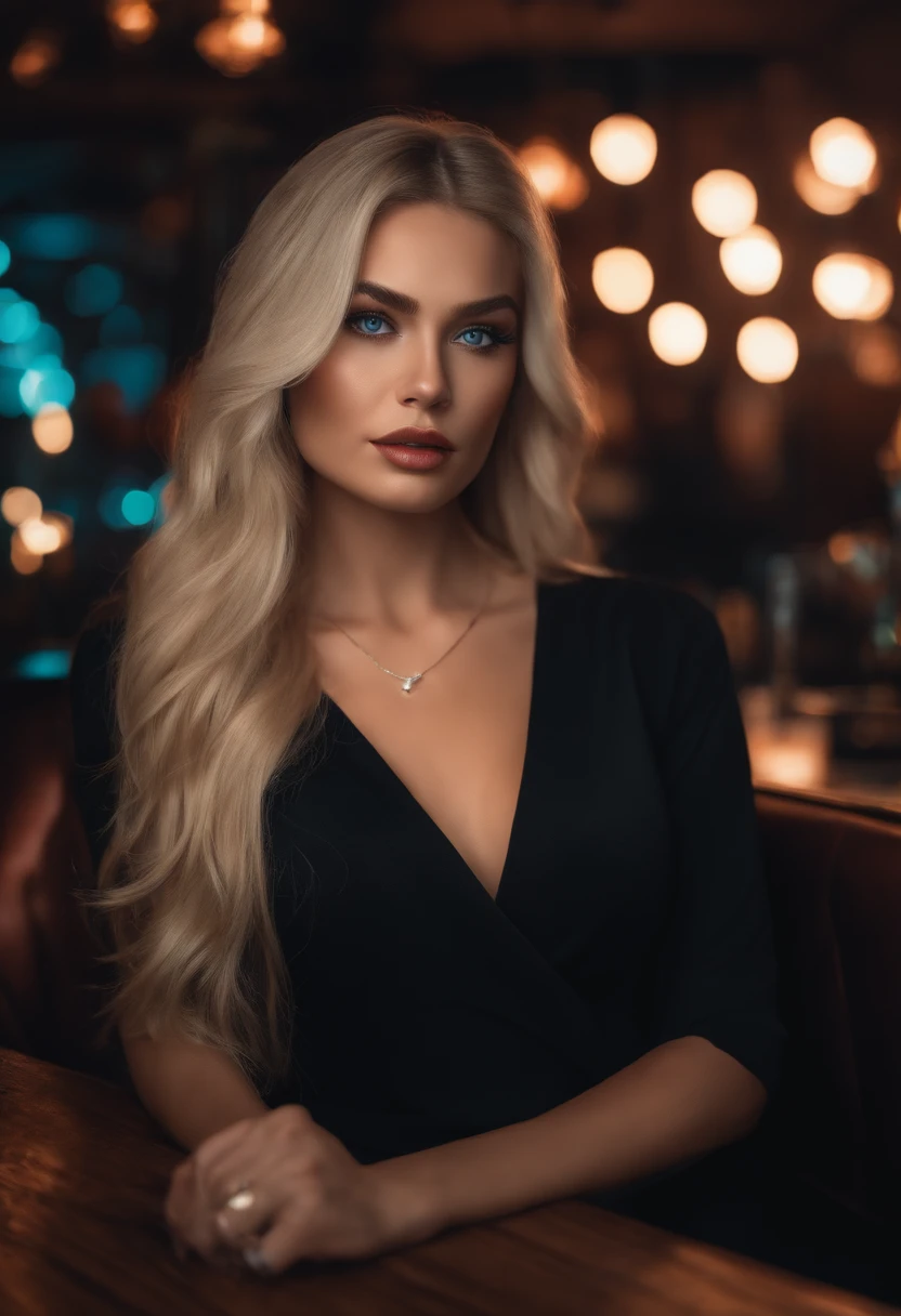 Girls wearing sexy clothes, Blonde black hair,High sharpness, Bokeh, Ultra-detailed