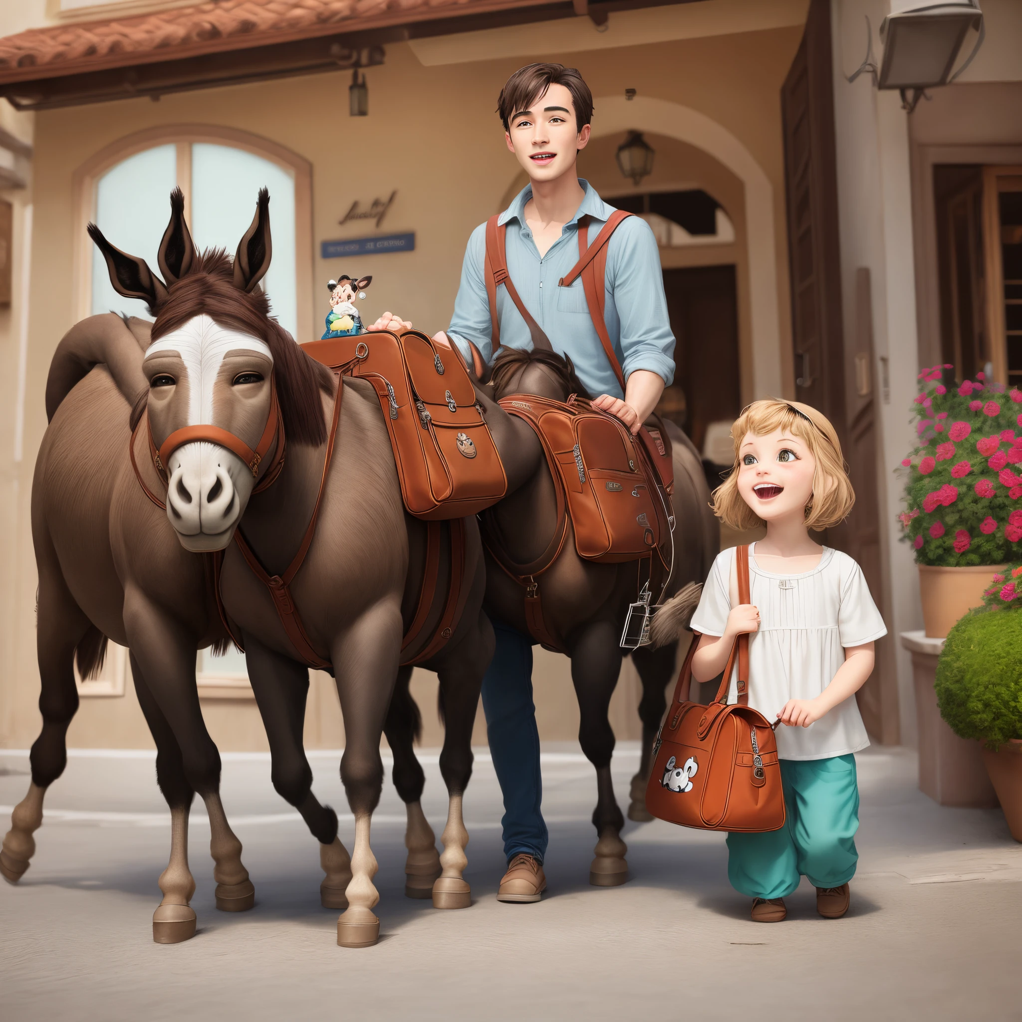 Disney donkey amalfi bag ceramic