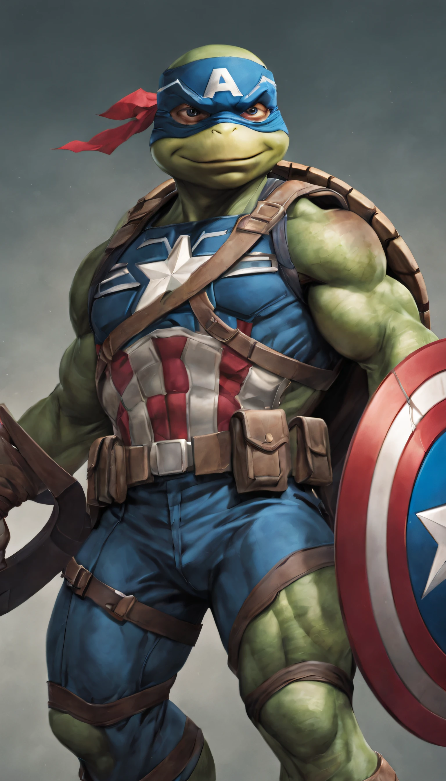 A Ninja Turtle Captain America