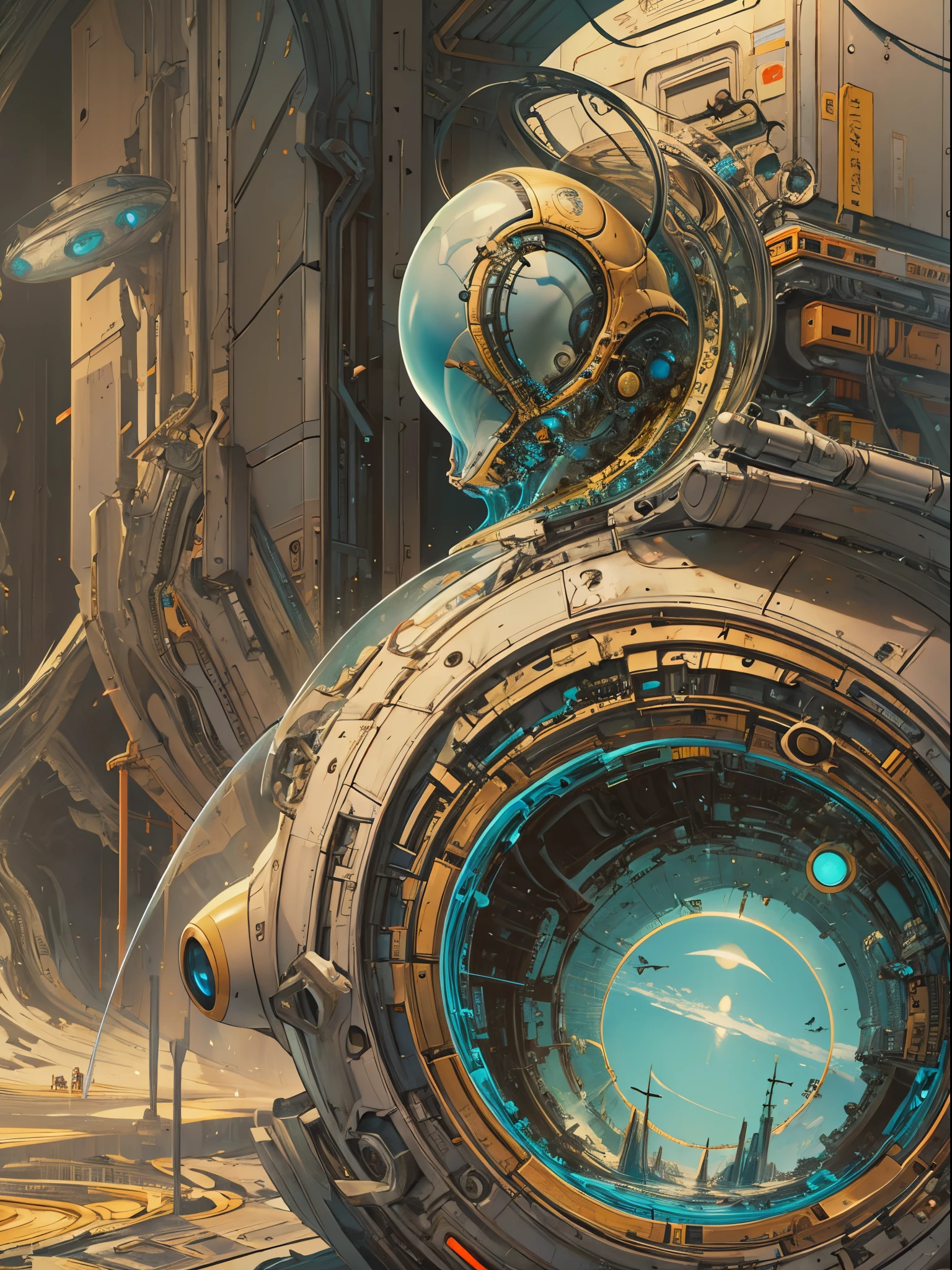 Capsula embrional futurista con (alien dentro).humanos,persona,