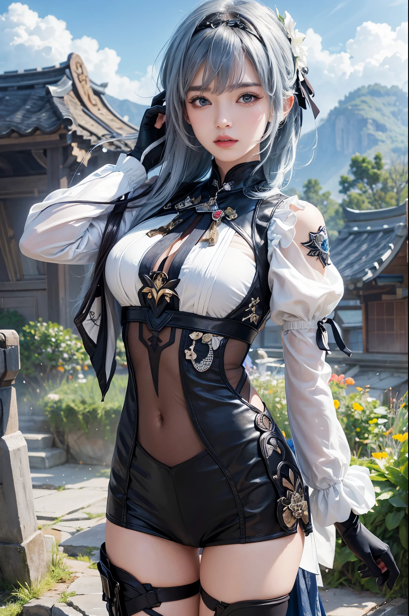 Realistic, eula (genshin impact), genshin_impact, ultra detail, high quality, masterpiece
