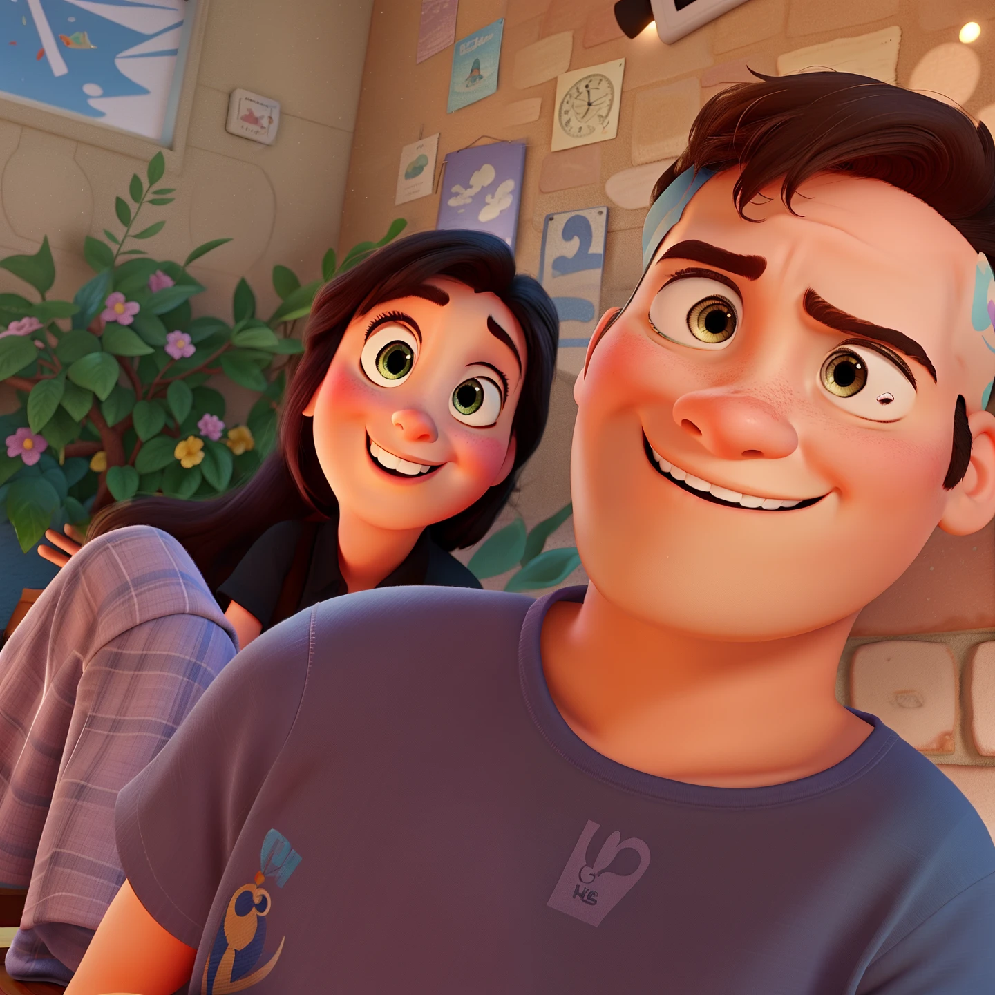 Disney Pixar style , highs quality.