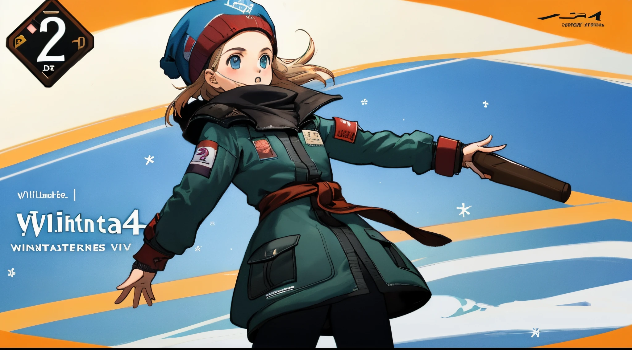 Criar capa de jogo PS2 de residente vil 4 estilo winter