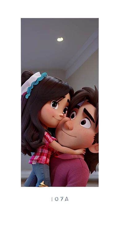 Una pareja enamorada, posando para la foto