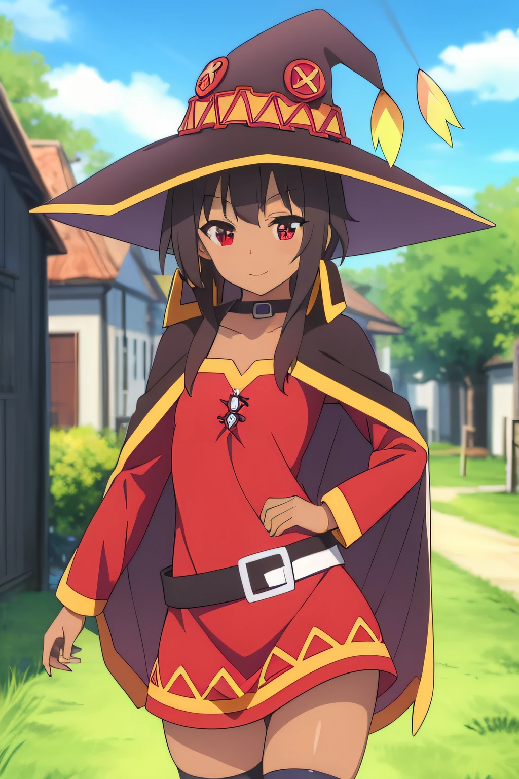 Megumin
masterpiece, Best Quality, Full Dark Skin, chunibyo pose, Open Field Background
Sibitai.With preview,