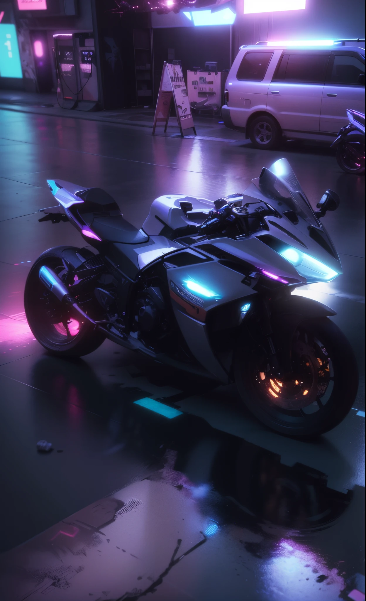 (hiperrealisme:1.1),(detail:1.2)8k,cyberpunk,check background,bokeh