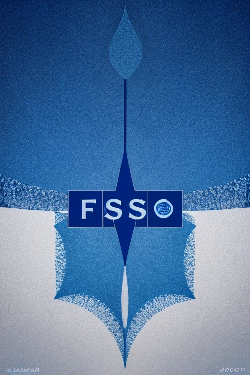a close-up of a blue logo with the word fso, Logotype without text, fish core, Best LogoType, infographics. Logo. azul, Logotype of sport, Logo, Logo, Logotipo 3D, header with logotype, cena completa filmada, Fantasia, design fractal, Feisar, Clean type logo