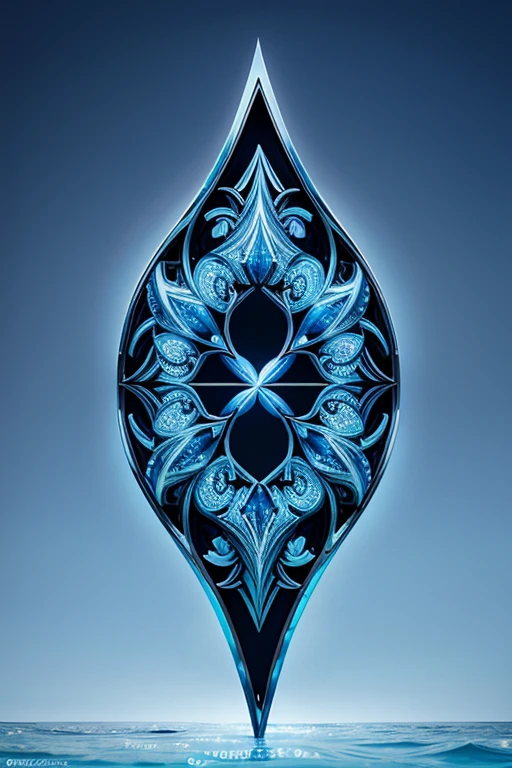 create a blue Logo with the letters FSO highlighted, Logótipotipo, fish core., esportivo, 3D, cena completa filmada, Fantasia, design fractal, limpo