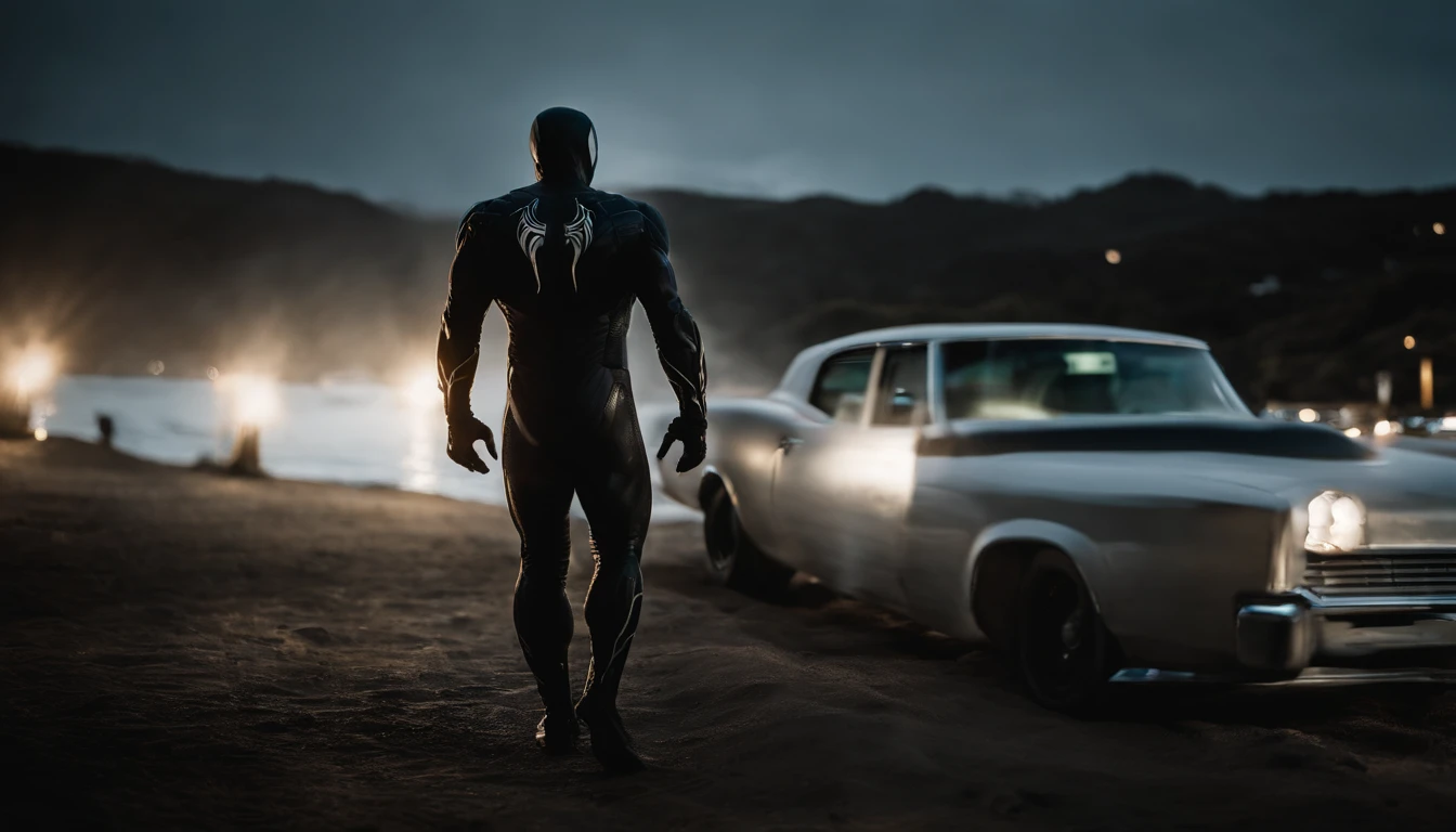 Venom tem um flash,foto de corpo inteiro,Liquid Armor,imagem delicada