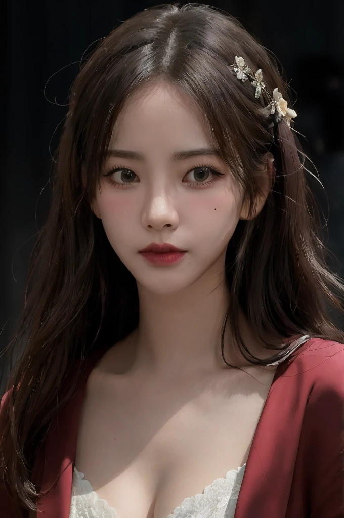 rubio, fondo rosa, Hyper realistic texture realistic dramatic lighting unreal engine trend in Art Station, Foto premiada, Foto Nikon RAW,8 mil, Fujifilm XT3,Obra maestra, La mejor calidad, realista, fotorrealista, Ultra detallado, Cara extremadamente detallada, solamente,1girl, En pie, ambiente de moda y de moda, Productos de maquillaje de alta gama, and a stylish expression on her face, cerrar, Camiseta rosa, boca cerrada, labios cerrados,