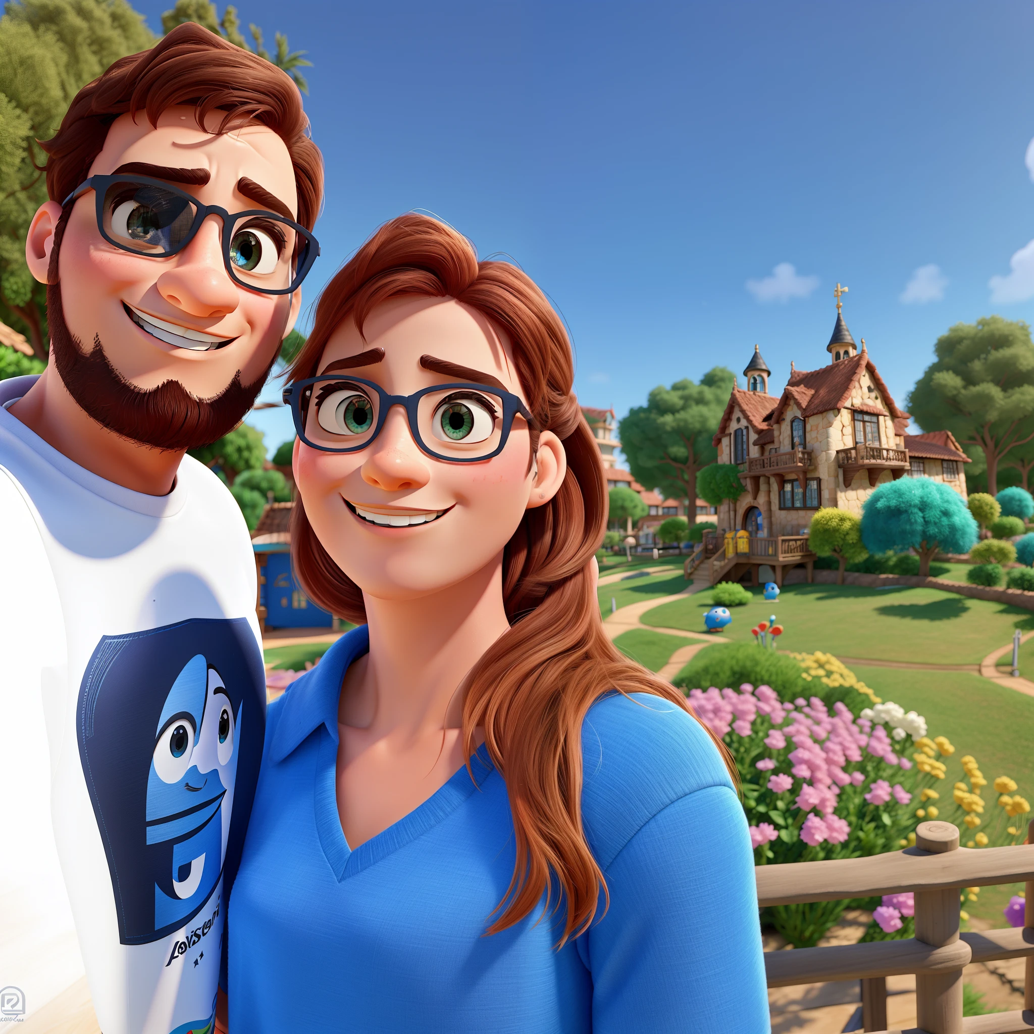 Casa jovem de ferias na europa, estilo poster disney pixar, maxima qualidade