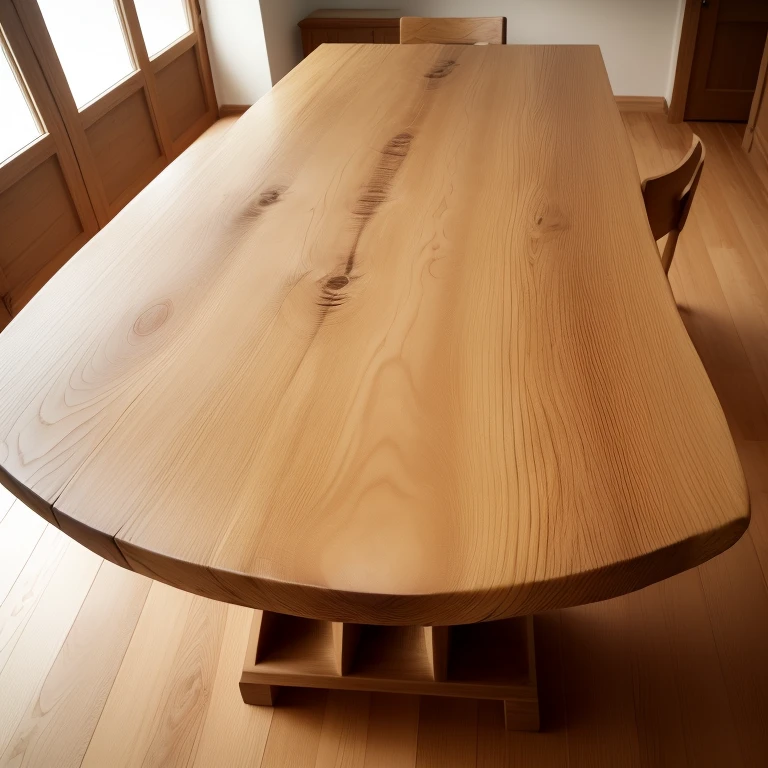 Wooden table,oak,Natural texture