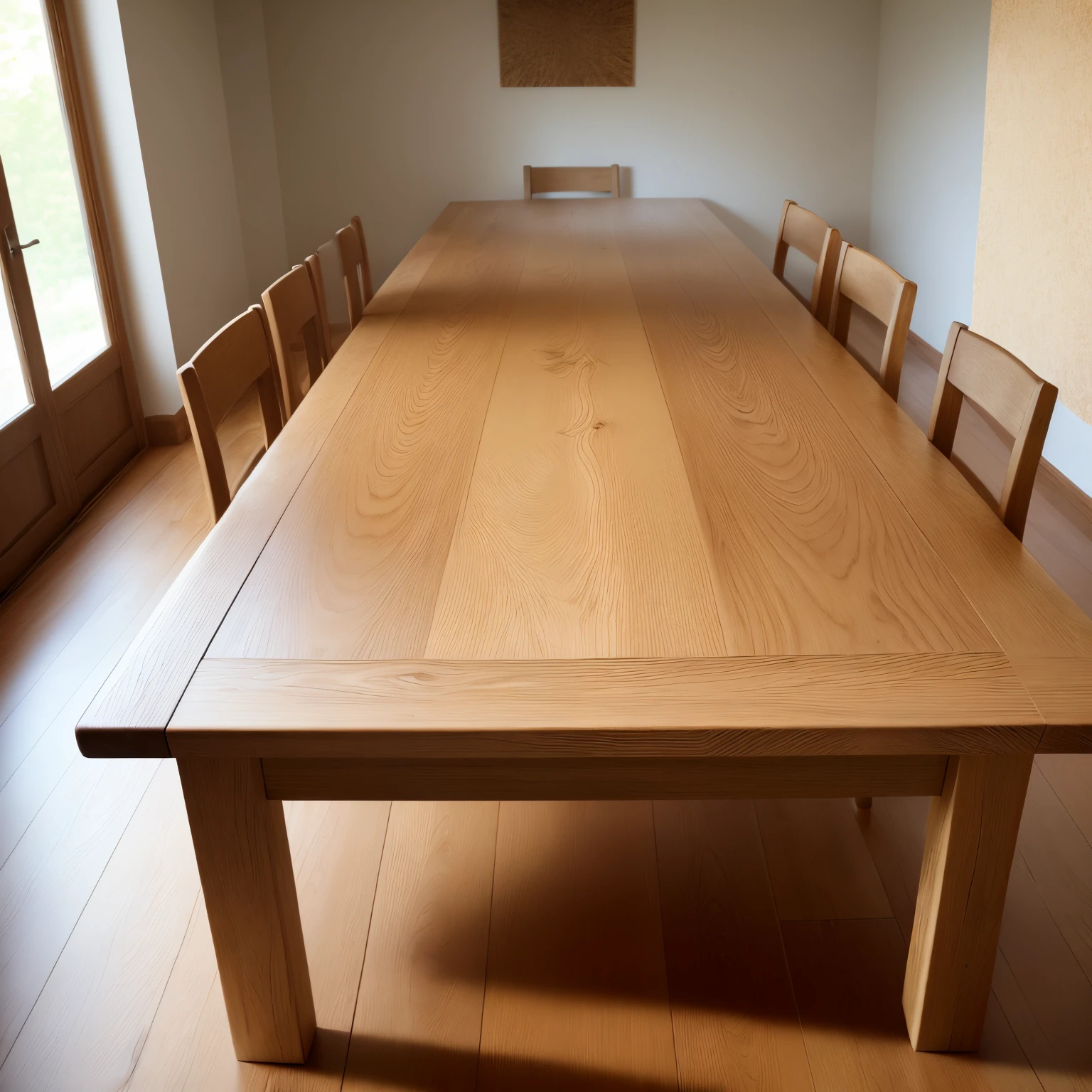 Wooden table,oak,Natural texture