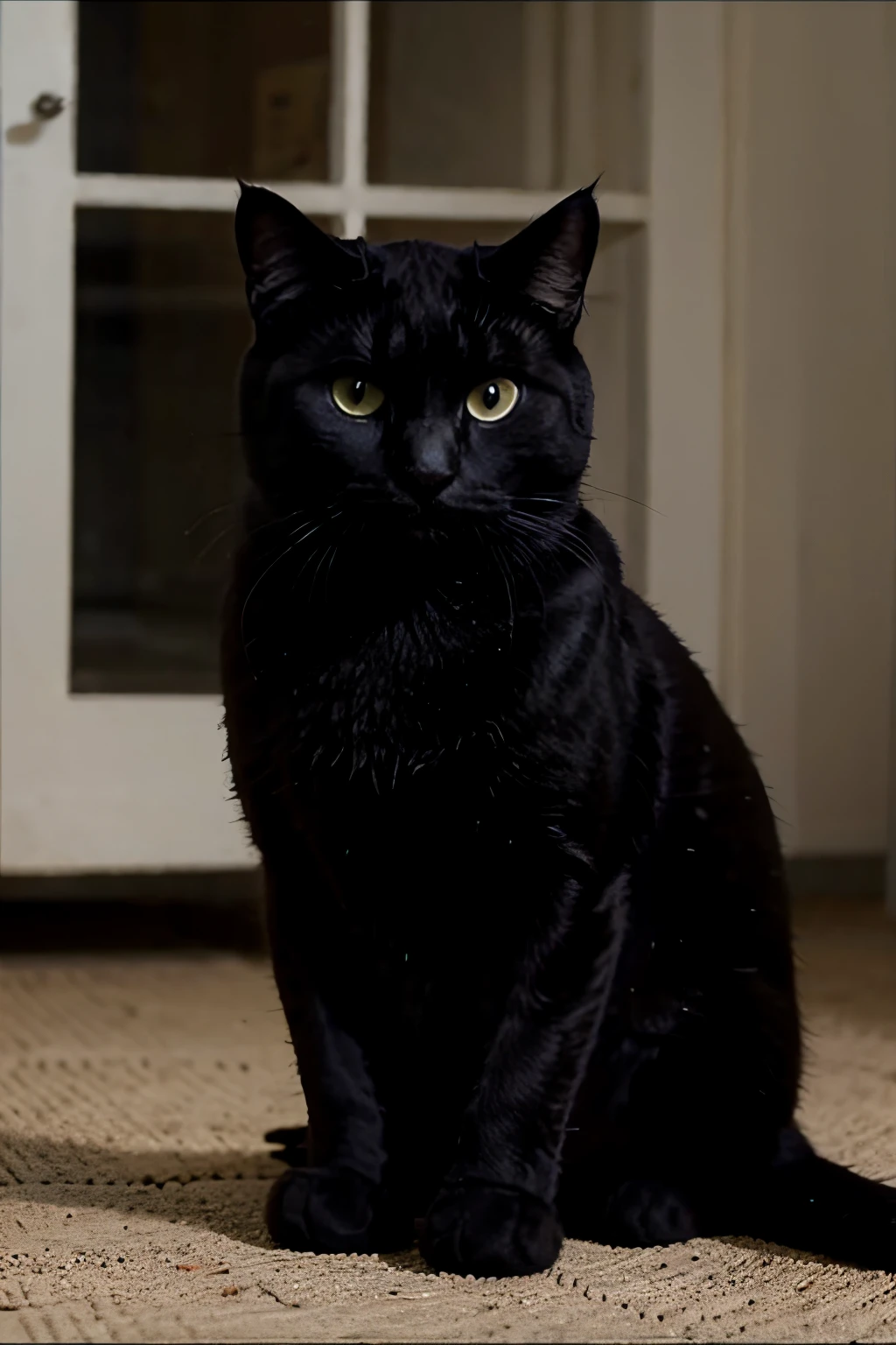 courte vidéo d'un chat noir
