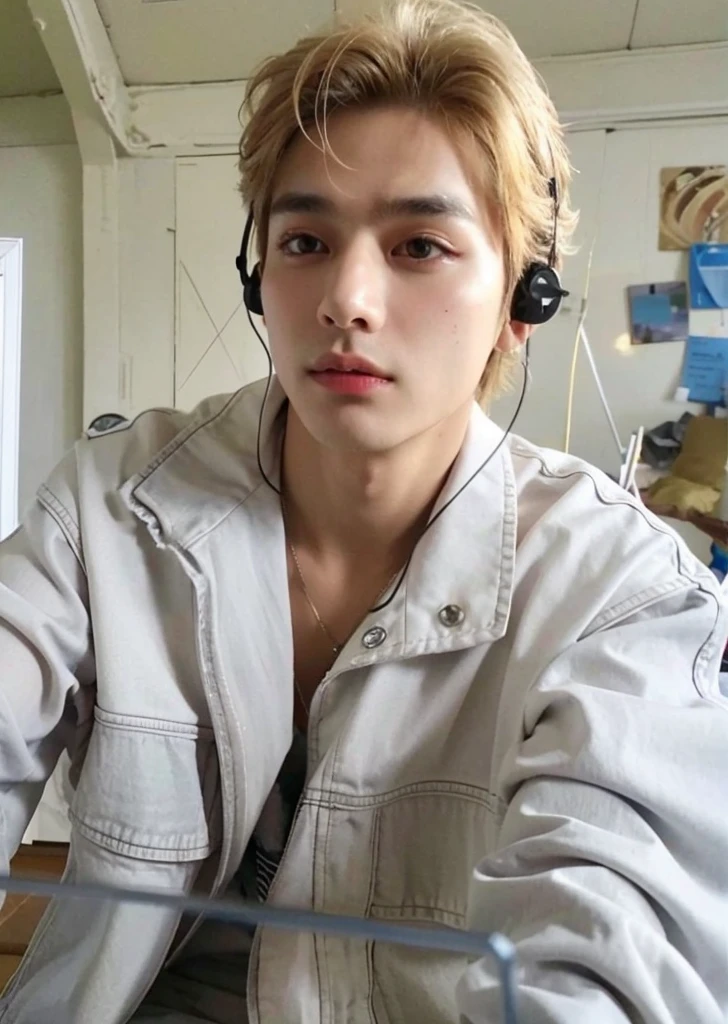 Taehyung, um , best quality, high resolution, 8k, detalhes intrincados, (Realistic, altamente detalhado)