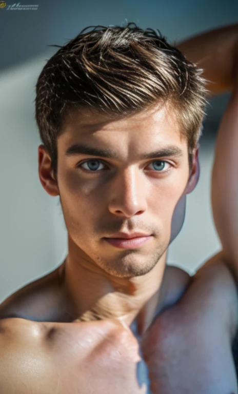 (8K, RAW photo, Highest quality),Realistic,2 handsome men,frontage,Intricate details,Extremely detailed eyes and eyelashes,Muscular male,Manly,Night sky,Soft lighting,Cinematic lighting,Portrait,Close-up,Lovingly,Exposing the pectoral muscles,Photo of black and blue eyes white gay male model, Blue eyes, Stand in front of a gray background, Sports panties, 22 years old, Lean, beefy, Short hair, Digital SLR, hyper qualit, Fujifilm XT3, Crystal clear, 8K UHD, High detail, Ultra photo realsisim, haar, Pubic hair, ((Realistic skin), ((pores)), ((highdetailskin)), volumettic light, groin, far,sexy underwear