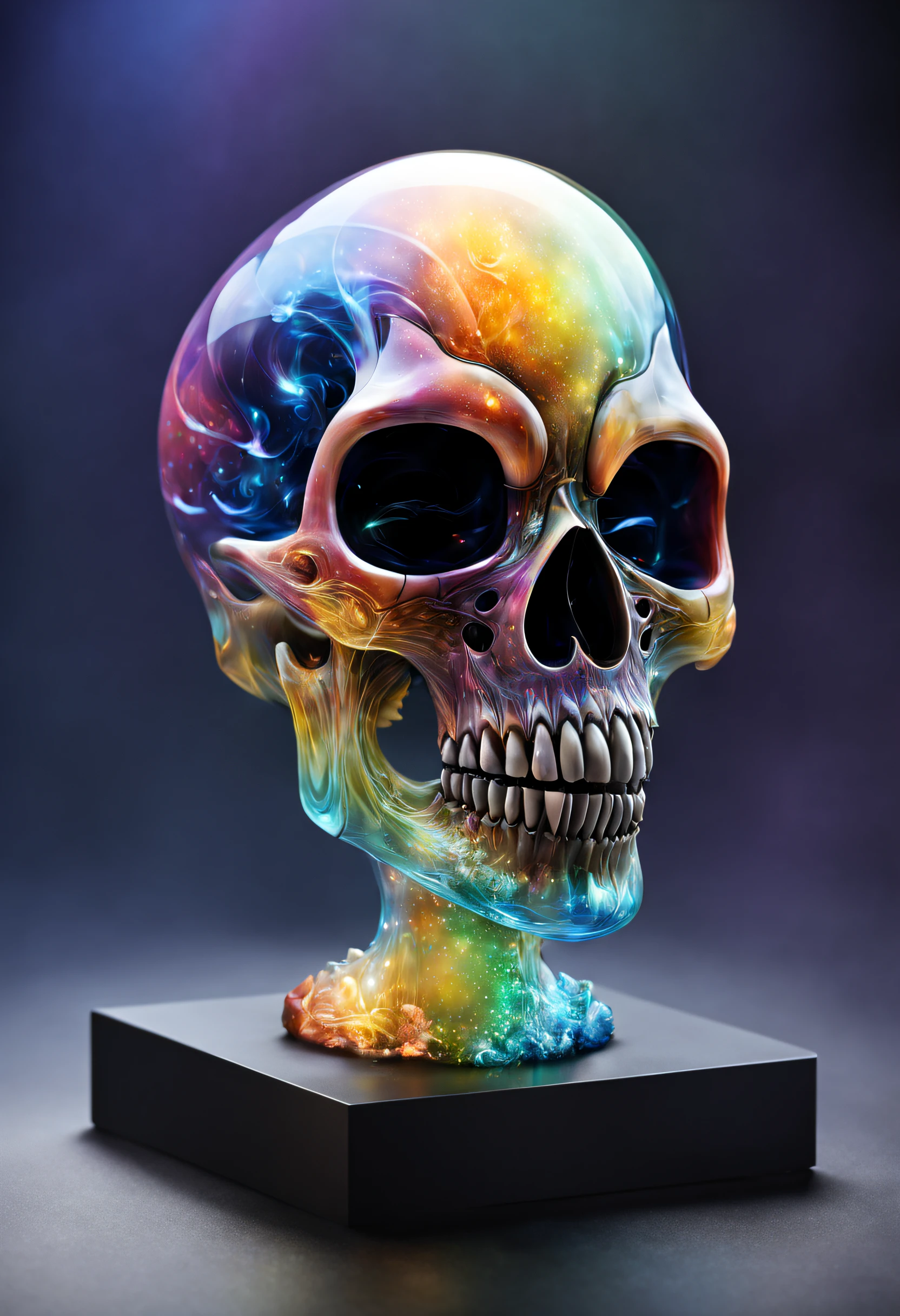 biomechanical humanoid cosmic radiation, retro, globular, eruption, hyperdetailed, hyperrealistic splash art, melting, dripping, vivid colors; ink splatter, ink drip; by artist russ mills; trending on Artstation, maximalism, octane render, unreal, 8k, depth of field, bokeh, psychedelic ink