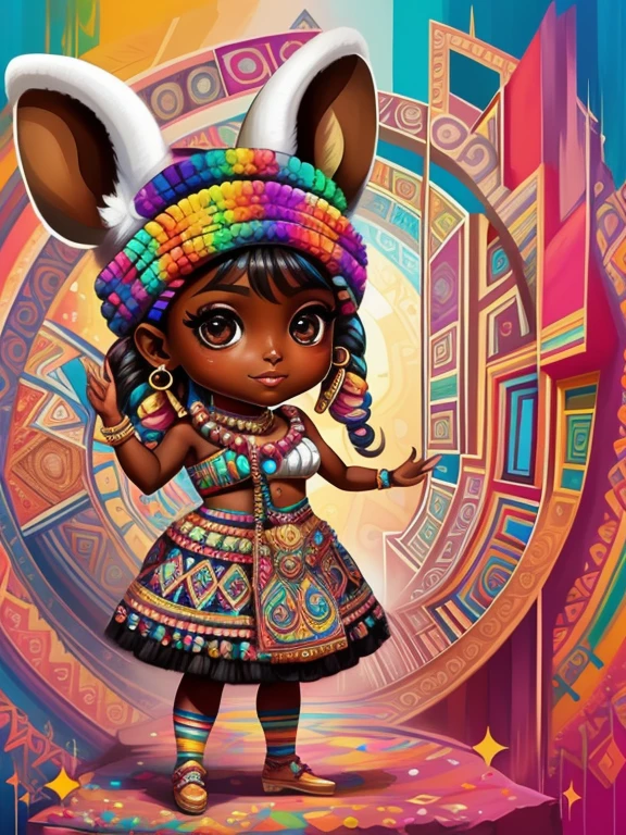 (Lulu da pumerania ),(feliz)),(2orelha)), Eduardo Kobra acolchoamento ,multidimensional geometric PORTRAIT wall, arte, chibi, pele negra,
yang08k, lindo, colorido,
obras-primas, qualidade superior, melhor qualidade, arte oficial, beautiful and aesthetic,