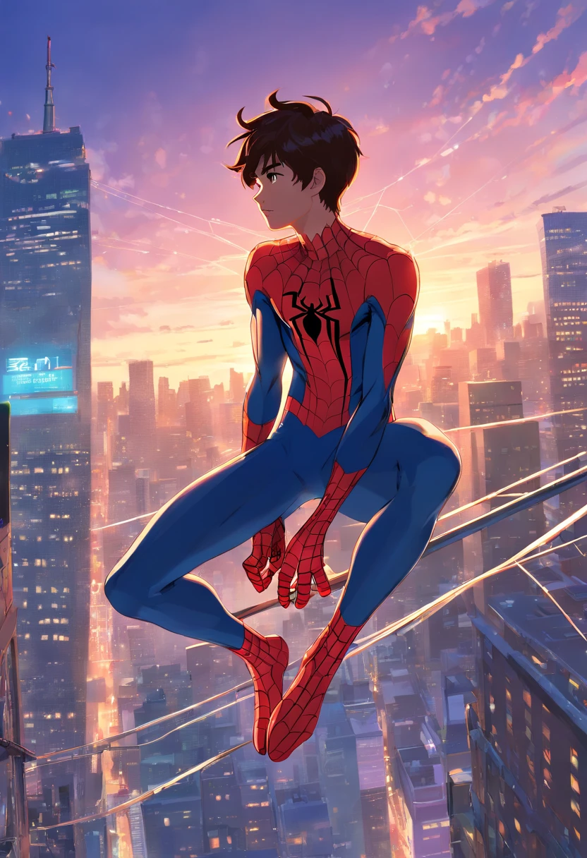Spiderman, on the web