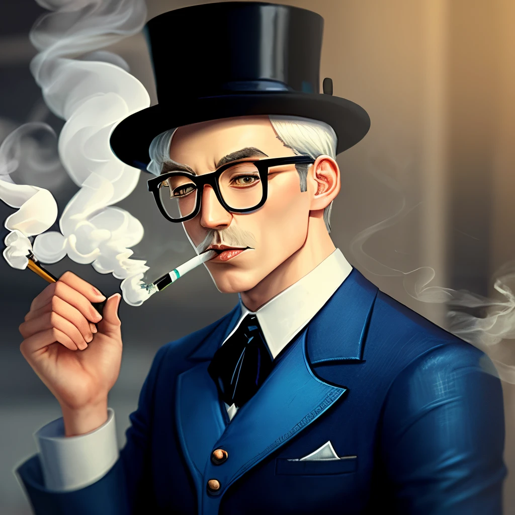 Monopoly man smoking blunt