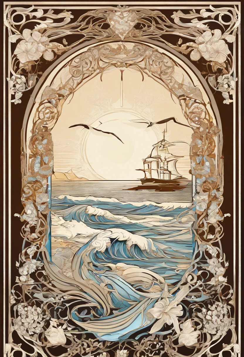 Vacation at the sea, The sea, Beach, Seagulls, sun, waves, tmasterpiece