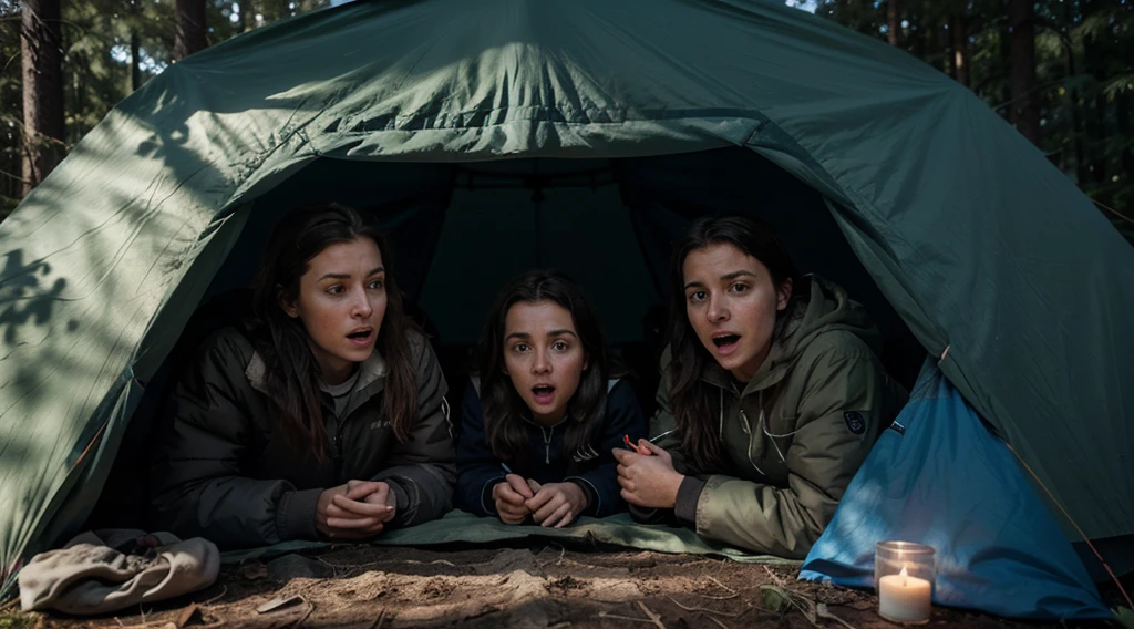As the night wore on, the siblings retired to their tents, each cocooned in their sleeping bags. But sleep remained elusive as the forest held its breath, waiting for the impending terror to unfold. Suddenly, a distant scream pierced the silence, jolting them awake. Fear gripped Emma's heart as she realized the scream belonged to a camper nearby. Her brothers, wide-eyed and trembling, joined her outside.