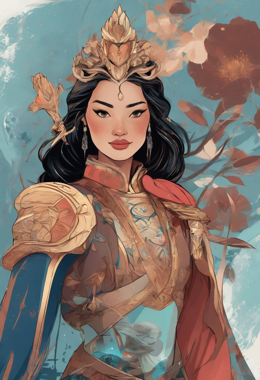 Disney's fusion of Mulan and Moana in space.