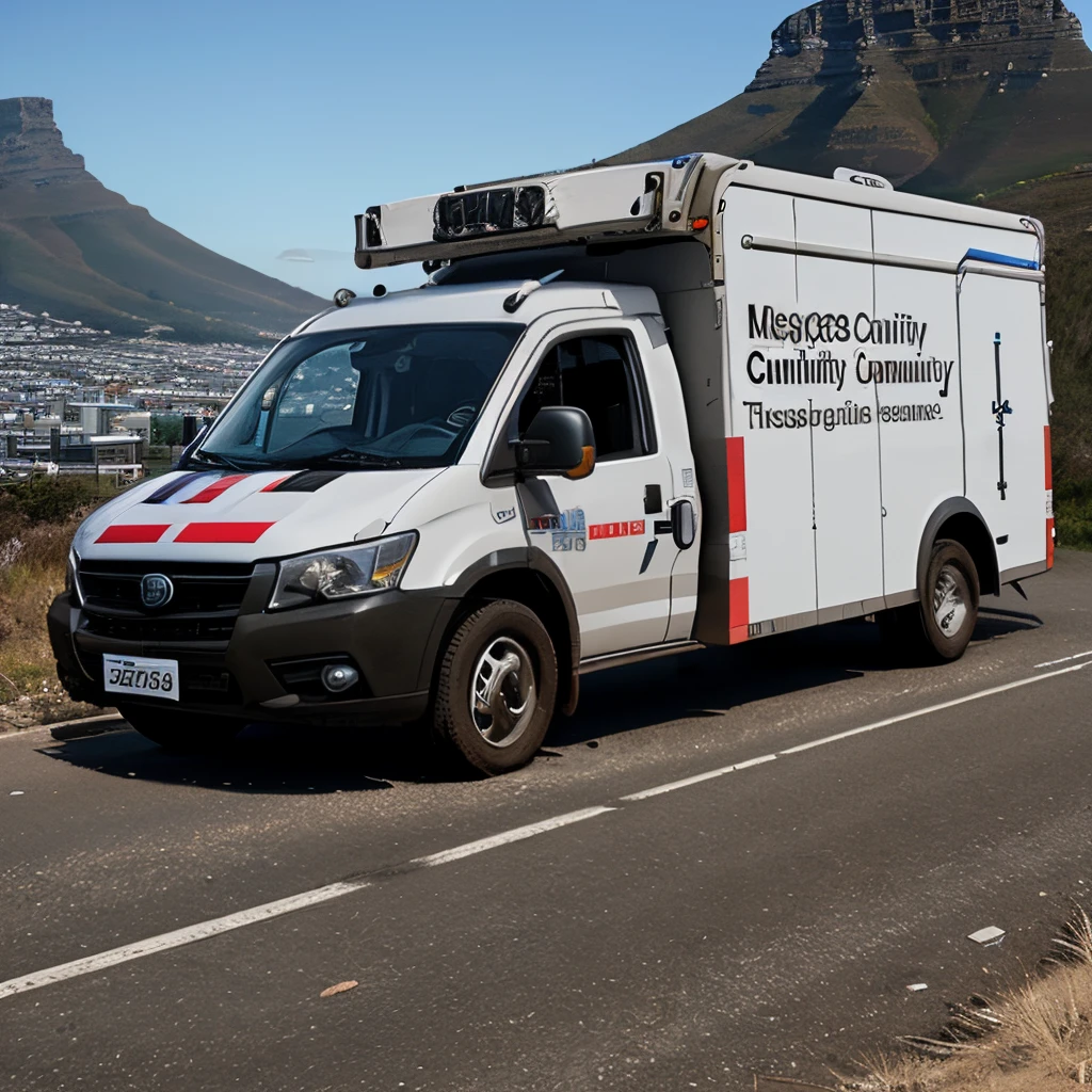 Merge community medics response vehicle on table mountain