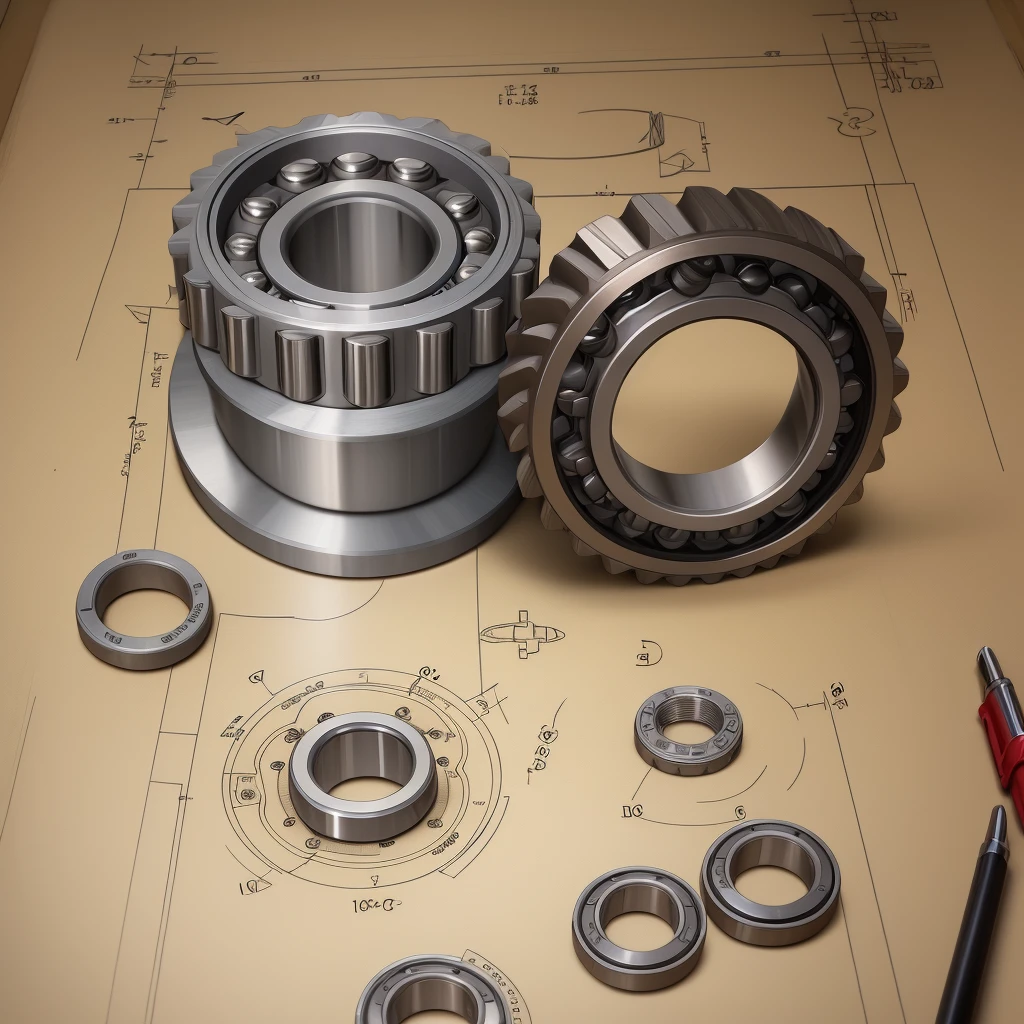 gear x bearing technical drawing