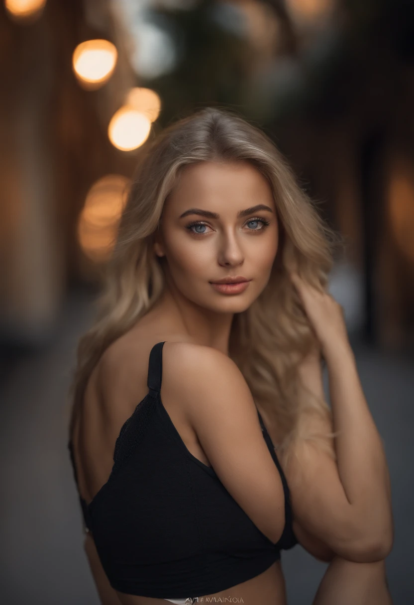 (taking selfies, Overhead view: 1.4), (straight half of the torso: 1.4), Portrait photo of a 24-year-old blonde in RAW UHD format (Blue-eyed woman) walking on the beach, Palm trees, (Upskirt), (ascot), Details (textures! , cabelo! , shine, Color!! , imperfections: 1.1), Bright eyes with high detail (looking at the camera), DSLR Lighting, SLR camera, topquality, sharpness, Depth of field, Film grain (Downtown), Fujifilm XT3, crystal, Frame Center, beatiful face, sharp-focus, lamp post, neon lighting, bokeh (low lighting), the night, (night sky), detailed skin pores, oilly skin, burn, Complex eye details, body complet, ((naked breasts))