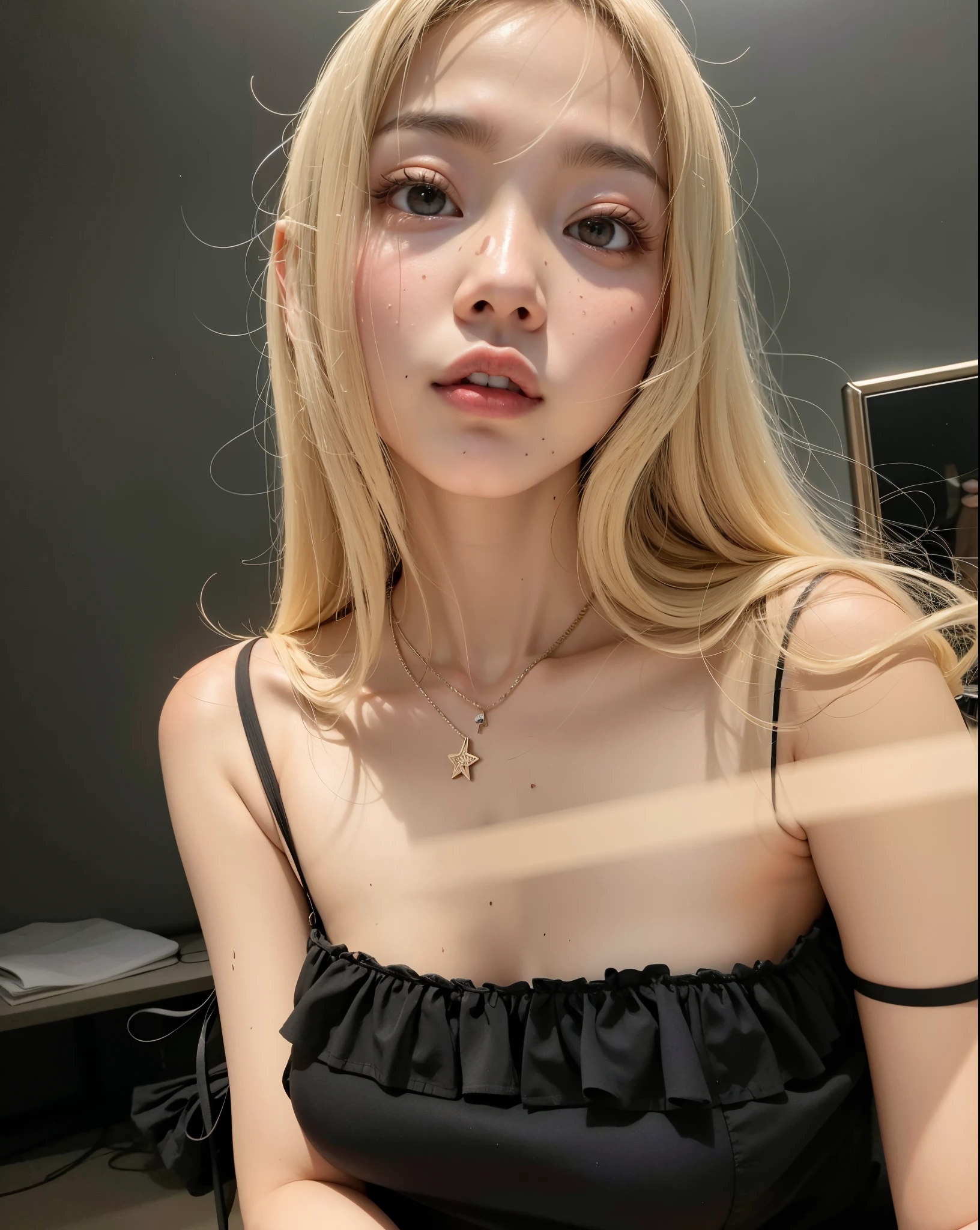 um close up de uma mulher com um vestido preto posando para uma foto, Jennie Blackpink, gemma chen, young cute wan asian face, Marinheiro Kitagawa, Xintong Chen, Wenfei Ye, jossi do blackpink, Lulu Chen, Shiori Teshirogi, aoi ogata | | | | | | | | | | | | | | | | | | | | | | |, she's facing the camera, Kiyoko Suzuki, Yanjun Chengt