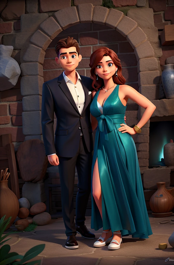 Hombre y mujer arafed en ropa formal posando para una foto., Retrato formal, Ropa formal, Tiro de cuerpo completo y cabeza, Jordan Grimmer y Natasha Tan, llevar un vestido formal, whole body photography, Foto tomada en 2 0 2 0, por Juan O'Gorman, cuerpo completo en tiro, frente al fondo blanco, longitud del cuerpo completo