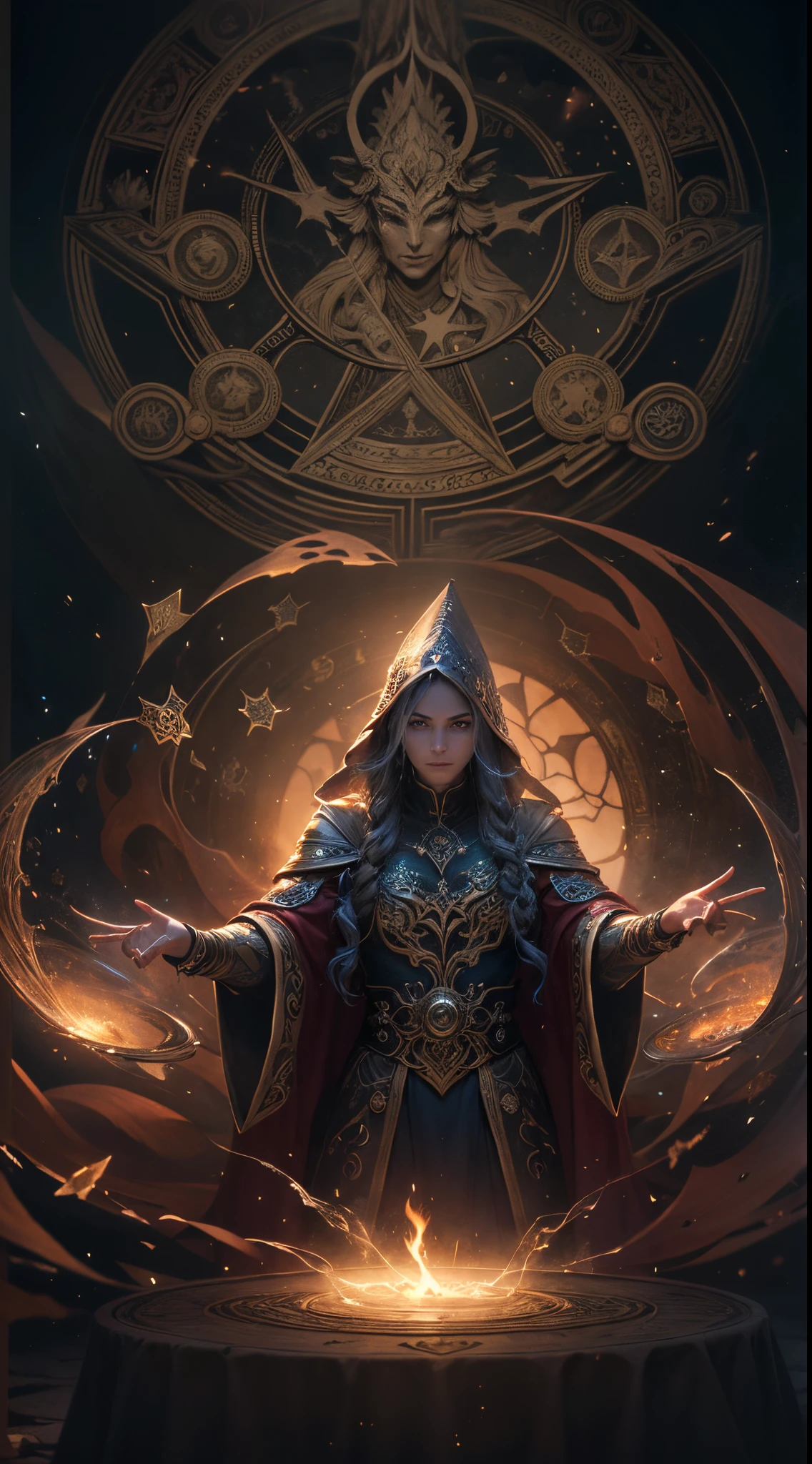 00:56:18
(Best Quality,4k,8K,hight resolution,Masterpiece:1.2),Ultra-detailed,(Realistic,Photorealistic,photo-realistic:1.37),handsome sorcerer,magician,magic vortex,enchanted,Glowing dust,ah high, broad-shouldered,Long hair,Tatoo,illustartion,Magic,spell casting,Twinkling lights,Ancient symbols,ethereal,sorcery,Powerful,casting spell,mysterious,an artistic,Awe-inspiring,Dark background,mystical aura,Spellbinding,magical talents,magician,Mesmerizing,winning,Piercing gaze,Supernatural Energy,Fantastic,otherworldly,Impressive craftsmanship,Stunning,Mythical worlds,extraordinary,fascinated,creative,sorcery,Spellbinding,Mythical creatures,astounding,enchantress,imagination,Otherworldly realm,warlock,superior,astounding,Imposing figure,magic atmosphere,Mystical powers,Enchanted Audience