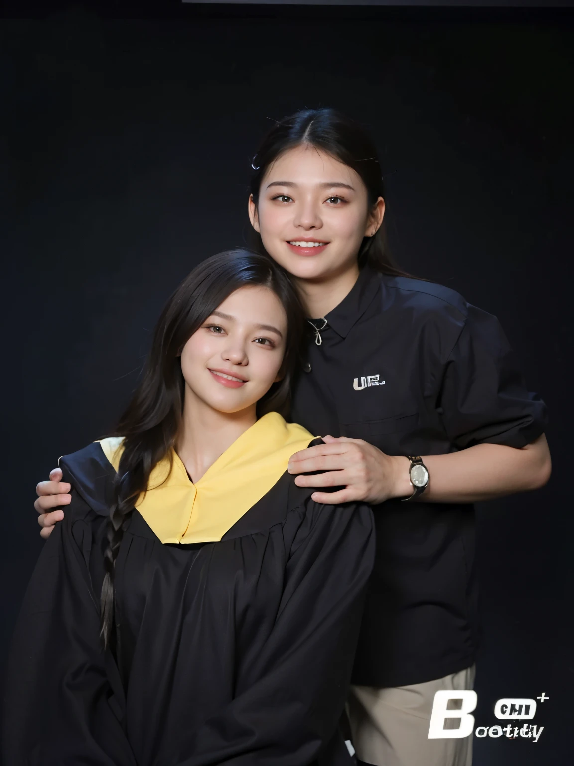 (grey background:1.5), (photorealistic:1.4), (best quality:1.0), (ultra highres:1.0), 8k, RAW photo, (masterpiece:0.2), 1girl, beautiful skin, detailed skin, big smile, teeth, (uniform:1.5)