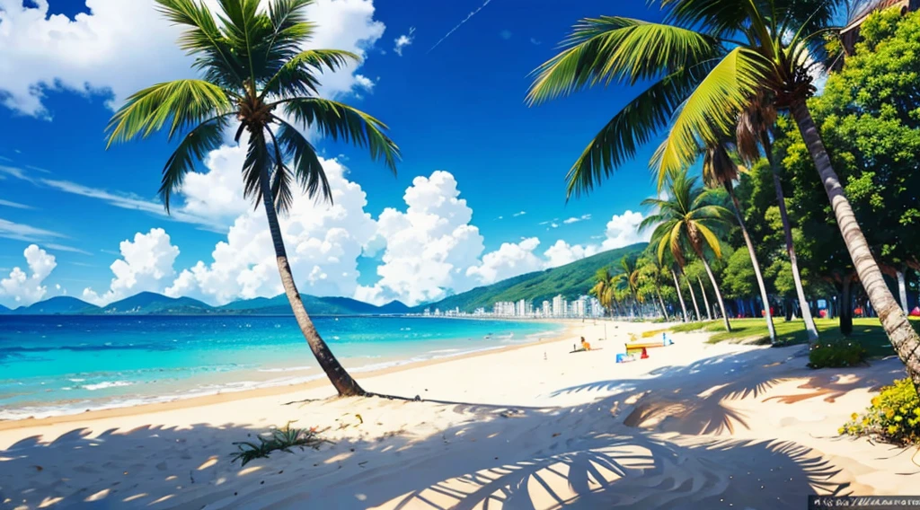 background sunny beach, 64k, UHD, commissioned, vivid, first person view