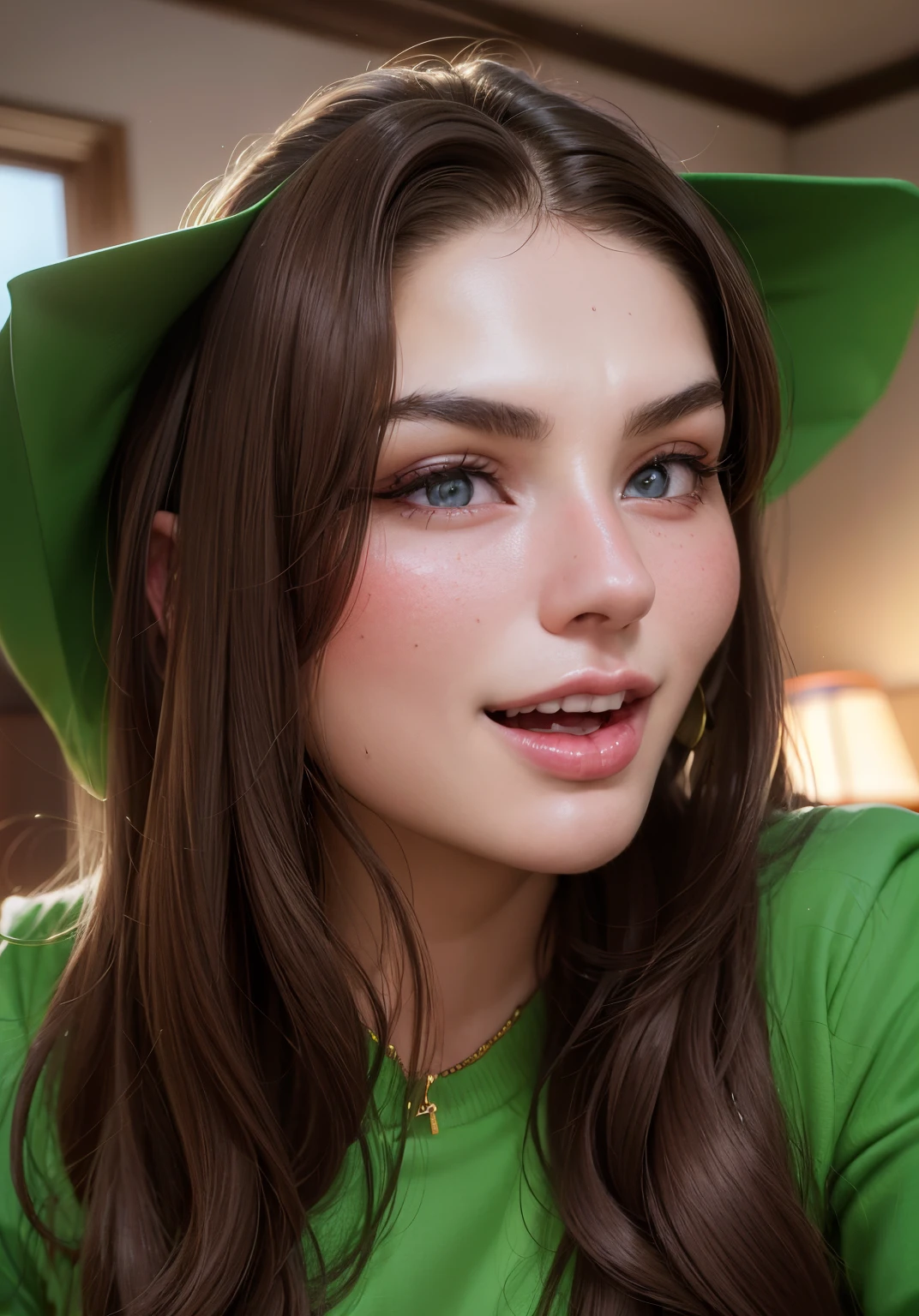 arafed woman with long brown hair and a green shirt, portrait sophie mudd, violet myers, sasha grey, pokimane, profile image, anastasia ovchinnikova, aleksandra waliszewska, 18 years old, viktoria gavrilenko, julia gorokhova, alina ivanchenko, angelina stroganova, madison beer
