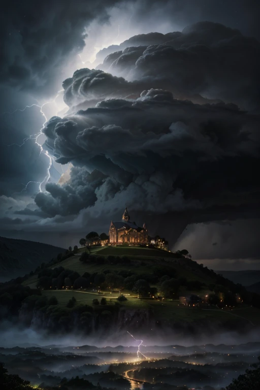 (best quality, highres, ultra-detailed), magical sheep made of thunder, magical ram made of lightning, vibrant colors, surrealistic, thunderous storm, epic proportions, mystical atmosphere, remote location, majestic landscape, ancient trees, rolling hills, sparkling rivers, dramatic lighting, enchanting glow, hidden treasures, mystic aura, magnificent horns, crackling energy, dynamic poses, regal presence, awe-inspiring sight, ethereal beauty, mystical powers, thunderous rumble, king with a regal crown, bustling village, curious townspeople, harmonious coexistence