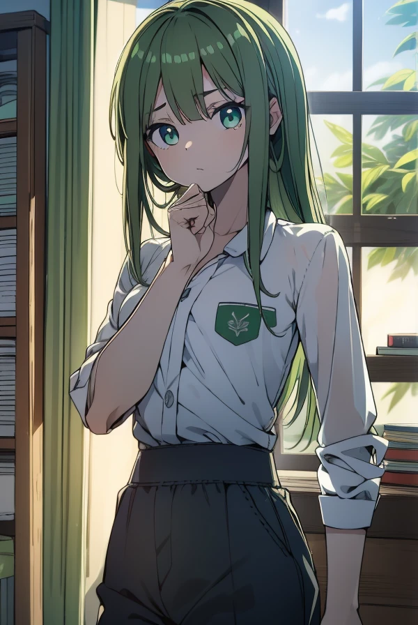 Rinshibuya, Rin Shibuya, cabelos pretos, (olhos verdes:1.5), cabelos longos,
Saia preta quebrar, Meias Pretas, camisa de gola, gravata verde, Coxas dos joelhos, mangas compridas, minissaia, gravata, saia plissada, Uniforme escolar, camisa, saia, Meias, listrado, gravata listrada, camisa branca, colarinho de asa,
ARROMBAMENTO dentro de casa, sala de aula,
quebrar olhando para o espectador,
quebrar (master part:1.2), best quality, high resolution, Unity 8k papel de parede, (illustration:0.8), (belos olhos detalhados:1.6), Rosto extremamente detalhado, perfect lighting, CG extremamente detalhado, (perfect hands, anatomia perfeita),