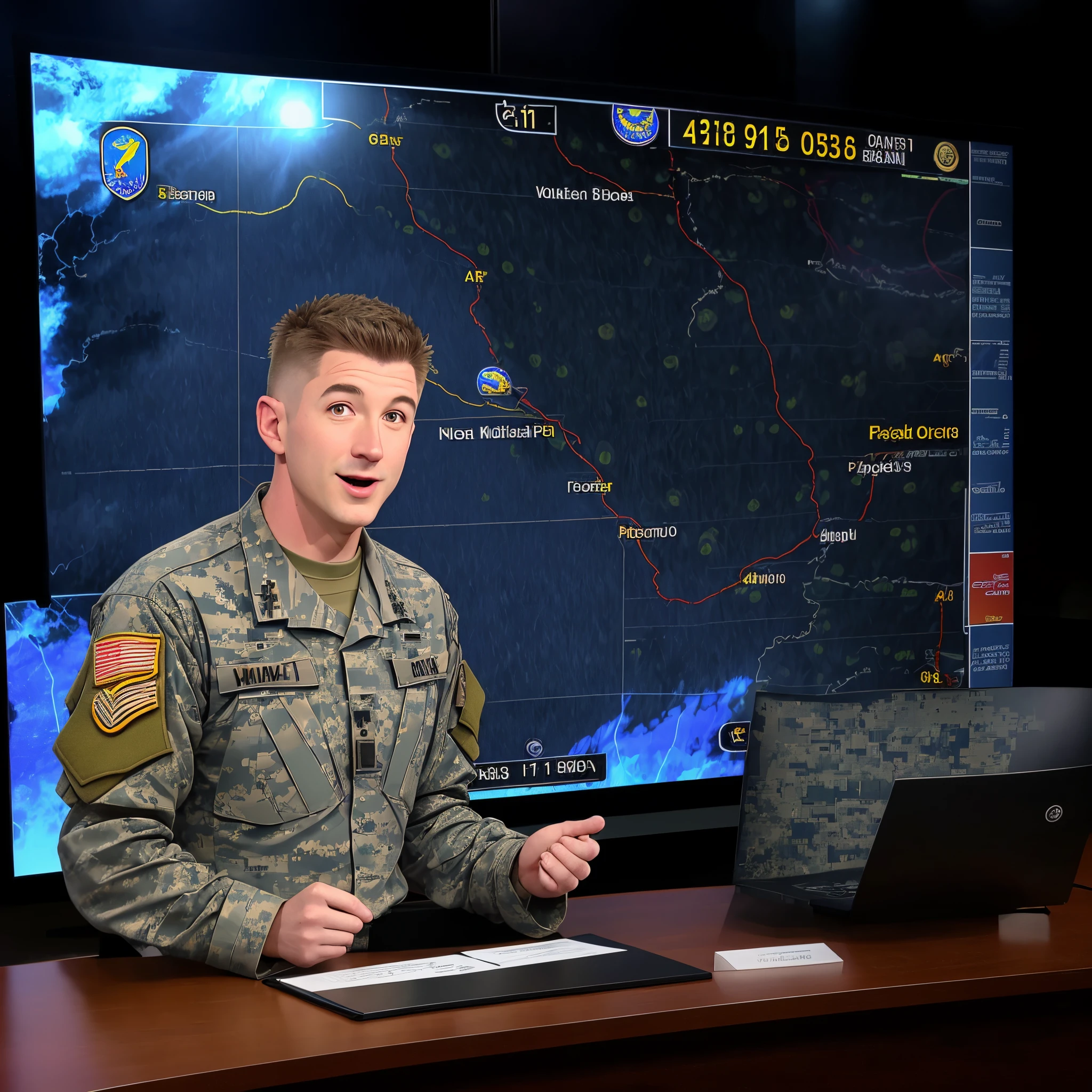Military combat weather guy