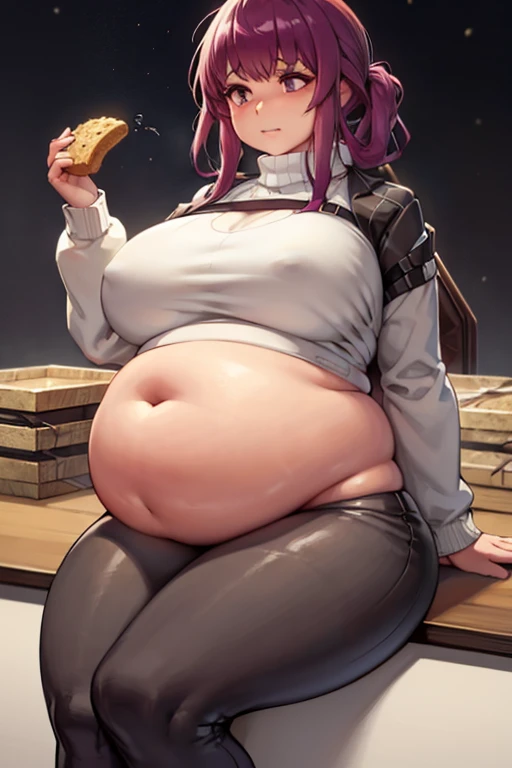 Kafka, fat, large, big belly, sitting, pregnant, fat, large stomach, fatty, Kafka, fat, large, big belly, sitting, pregnant, fat, large stomach, fatty, fat, large belly, standing, fat belly, very fat, large stomach, chubby,very fat, safe for work, obese, giant belly, fat, huge, heavy, very fat, safe for work, fat, large belly, big belly, very fat, large stomach, chubby (best quality, masterpiece),safe for work, obese, giant belly, fat, huge, heavy, very fat, safe for work, fat, large belly, standing, grabbing belly, very fat, large stomach, chubby (best quality, masterpiece), Christmas, wearing sweater, eating, sitting down, table full of food, cookies, eating cookies, very fat, Christmas season, Christmas time, Christmas season, holidays, Christmas sweater,