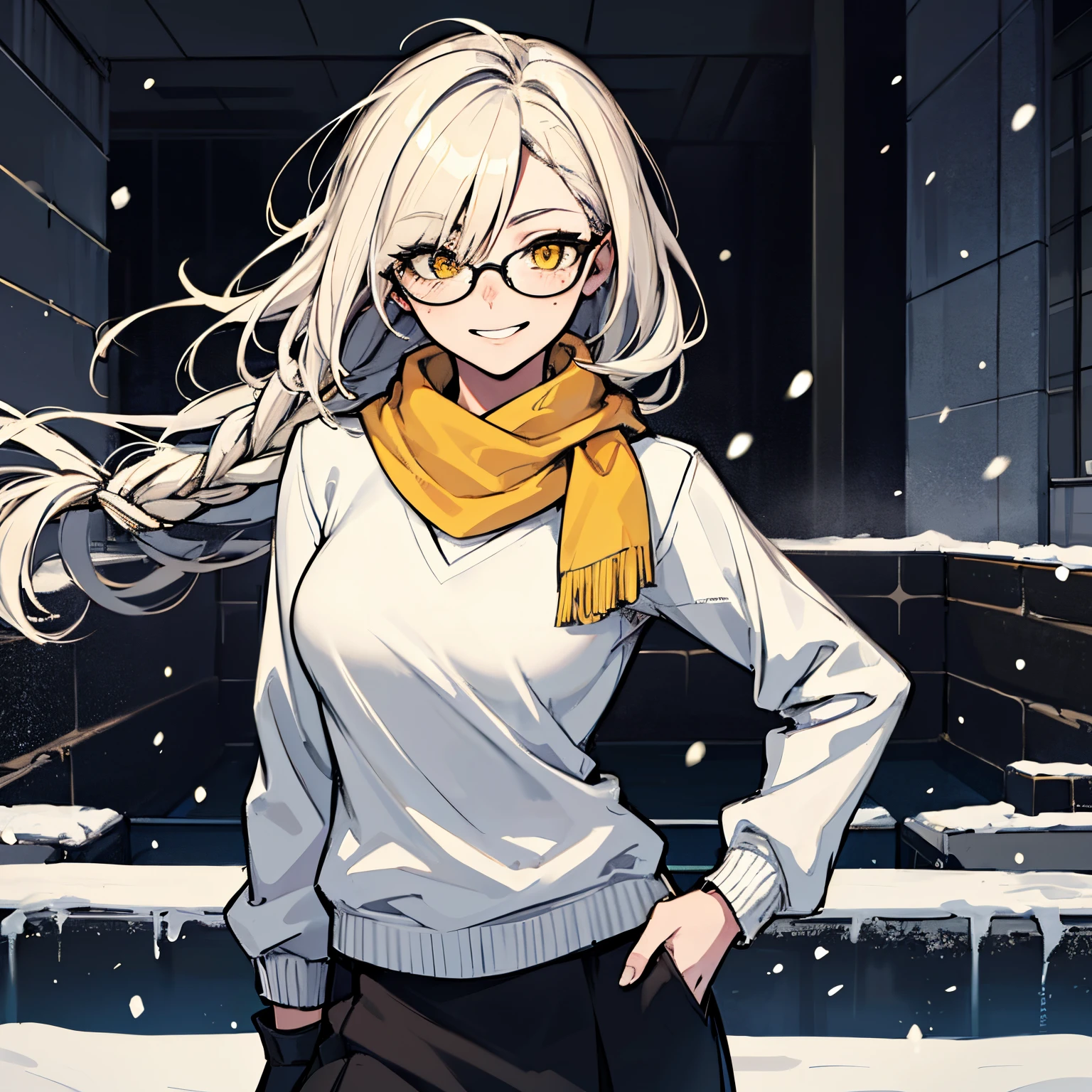 messy hair、dull bangs、ponytail、messy hair、Sloppy、cross-eyed、drunk、looked back、( fool / Sexual ecstasy)、looked back、Glasses、highest quality, Super delicate illustration, Beautiful charming anime girl, slender body, tied hair, one girl,wearing a hood,hoodie、handjob、semen、Bukkake